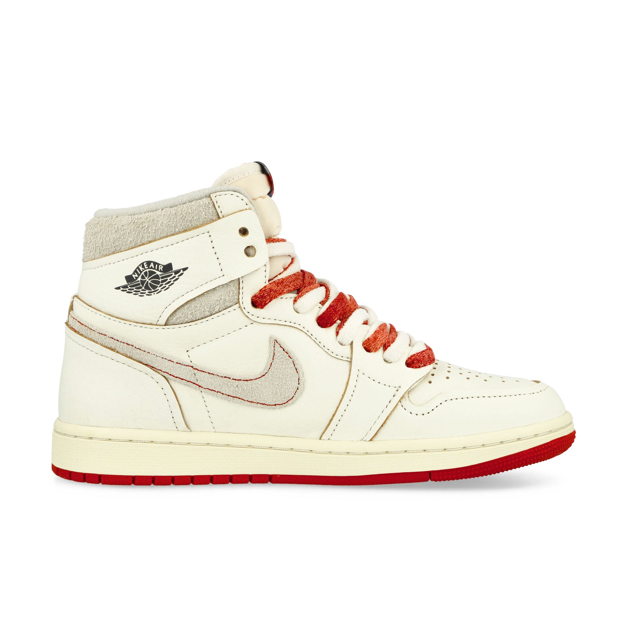 Jordan Wmns Air Jordan 1 High OG Sail / Cinnabar - Light Bone High Top Sneakers Silhouette | Overkill