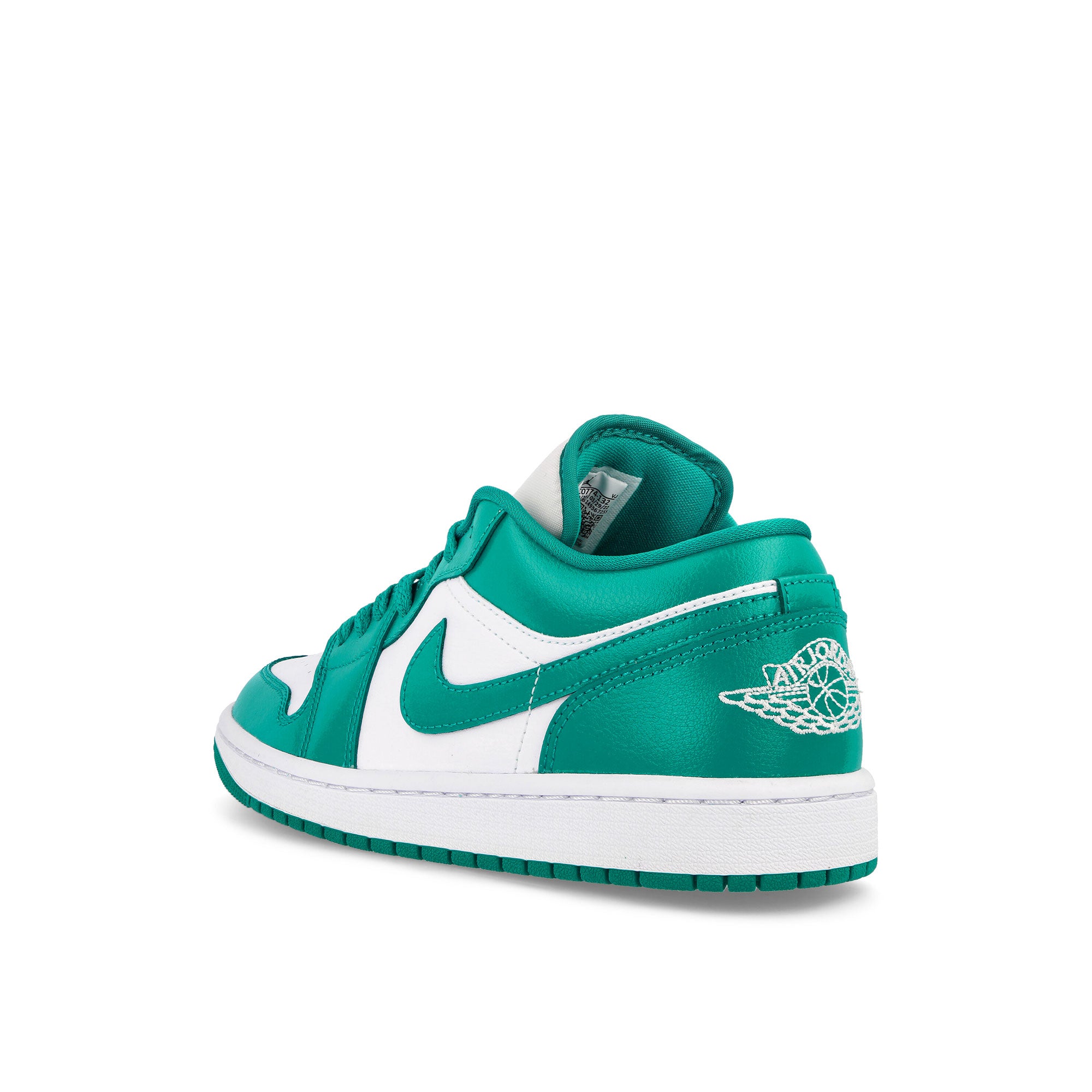 Jordan Wmns Air Jordan 1 Low White / New Emerald - White Low Top Sneakers Material | Overkill