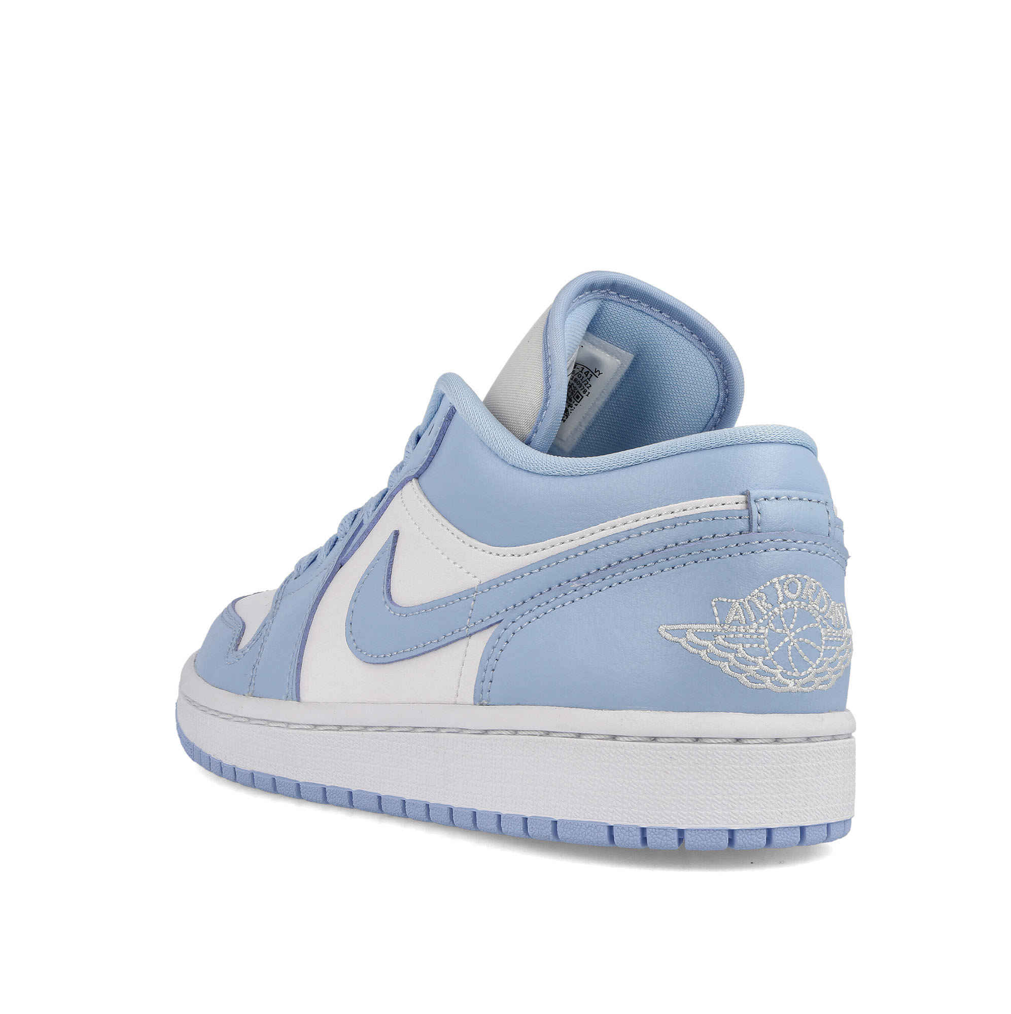Jordan Wmns Air Jordan 1 Low White / Ice Blue Sneakers Material | Overkill