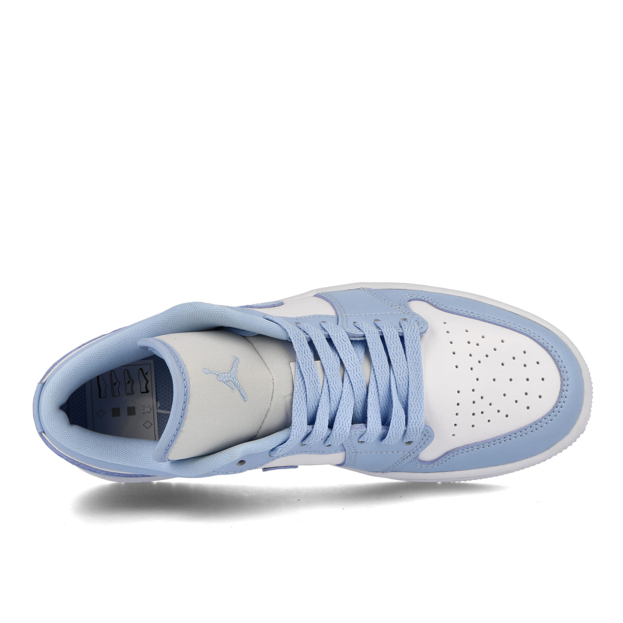 Jordan Wmns Air Jordan 1 Low White / Ice Blue Sneakers Detailfoto | Overkill