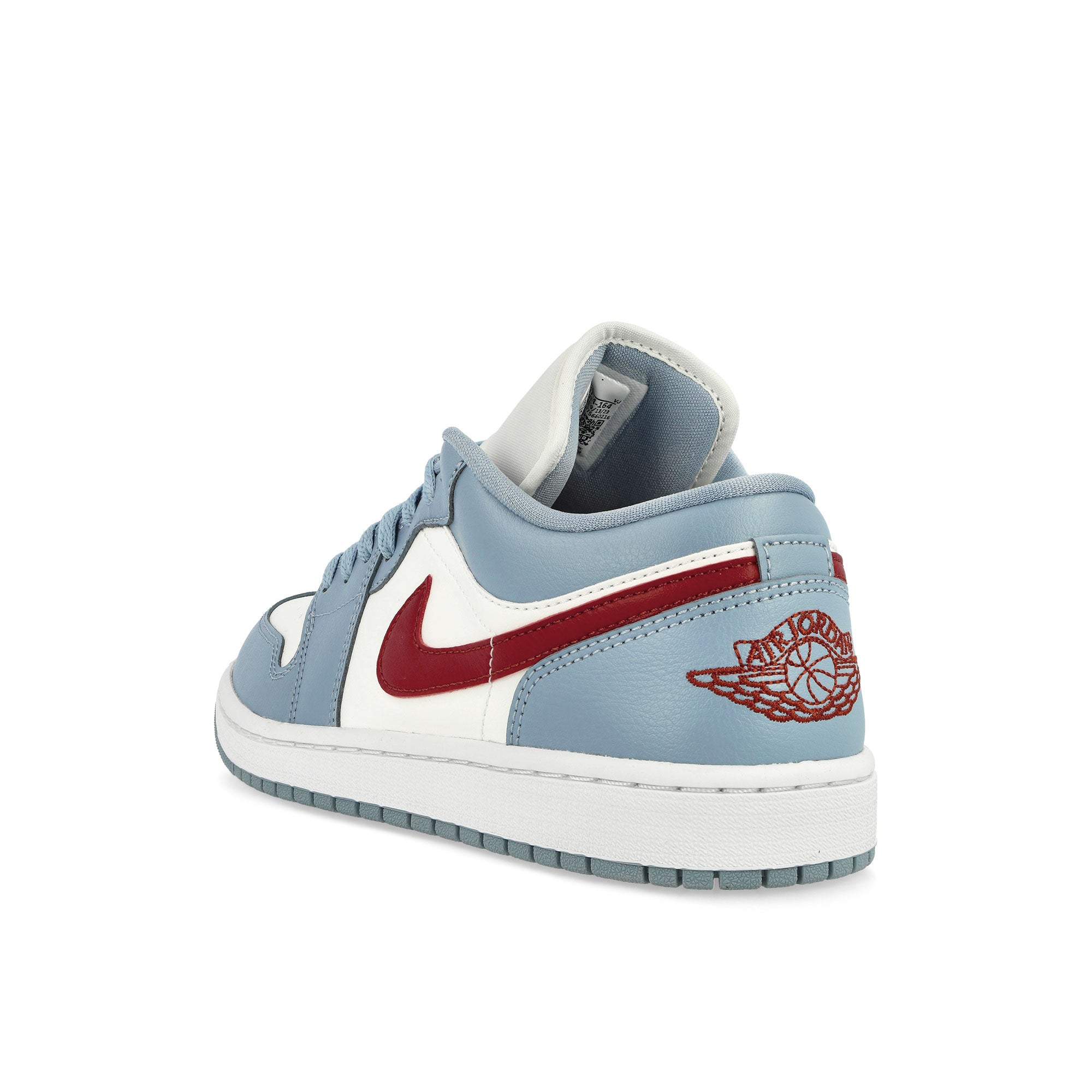 Jordan Wmns Air Jordan 1 Low Sail-Dune Red - Blue Grey - White Sneakers Material | Overkill