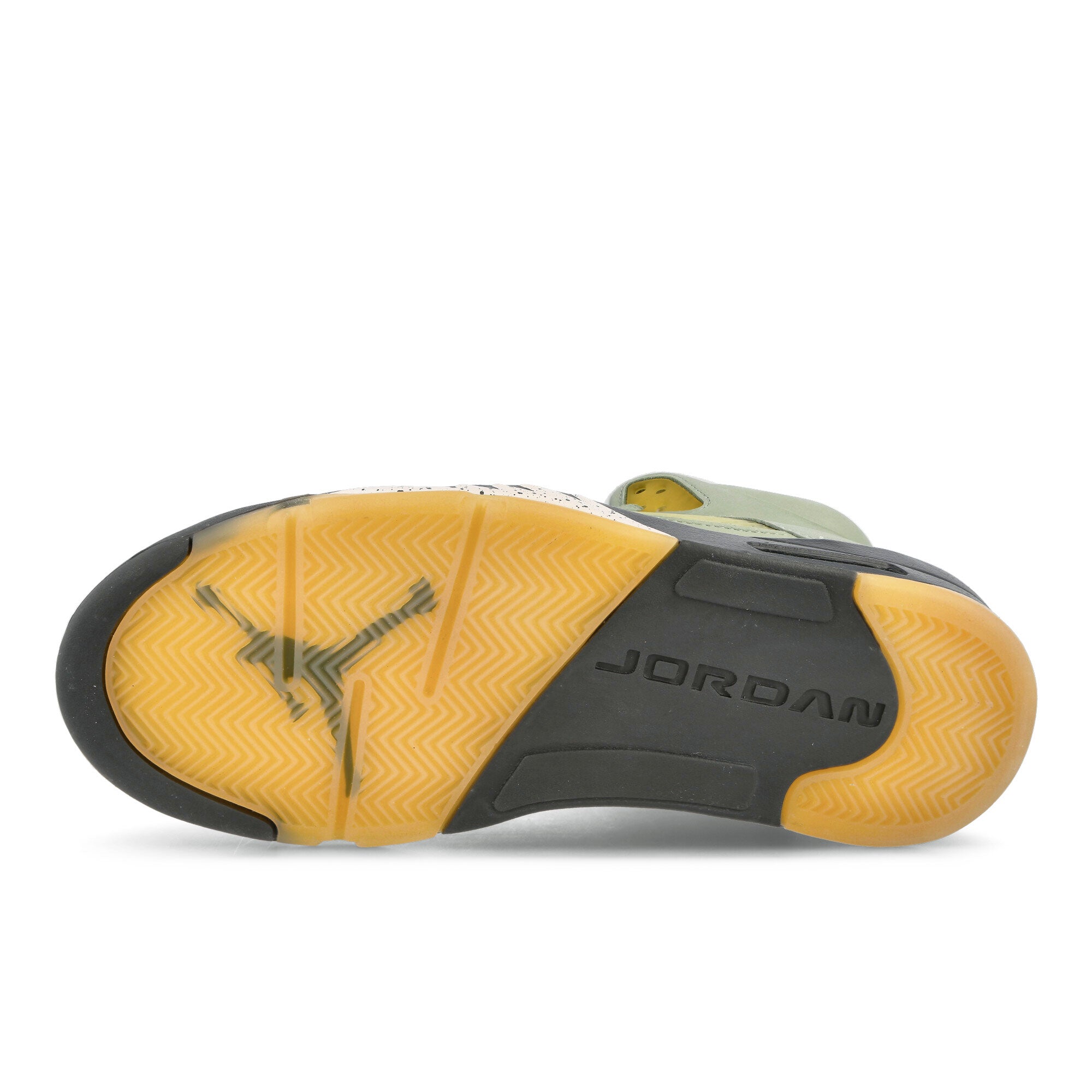 Jordan Air Jordan 5 Retro Jade Horizon / Desert Sand - Light Silver High Top Sneakers Detail View 1 | Overkill