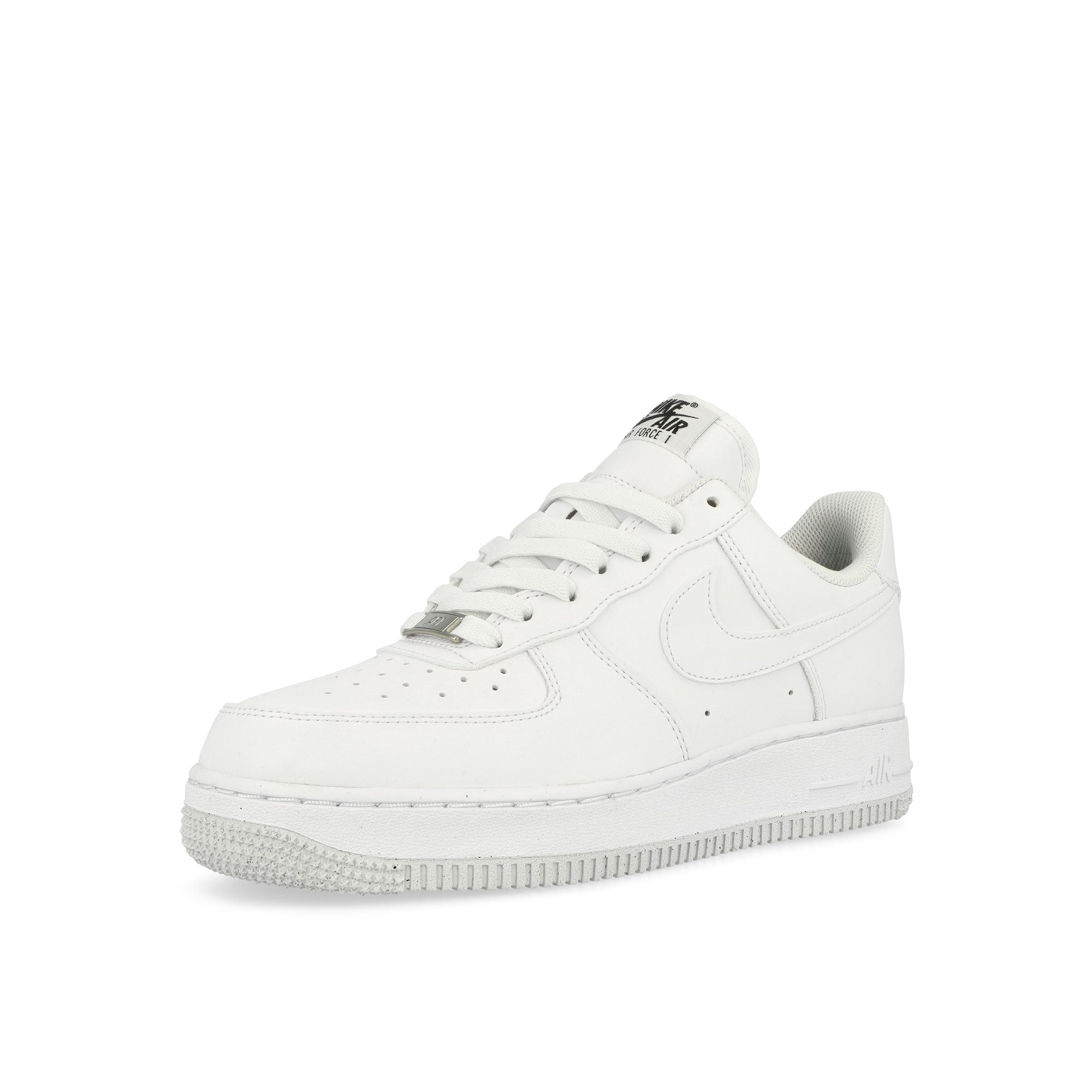 Nike W Air Force 1 '07 Next Nature White / White - Black - Metallic Silver Low Top Sneakers Close Up | Overkill