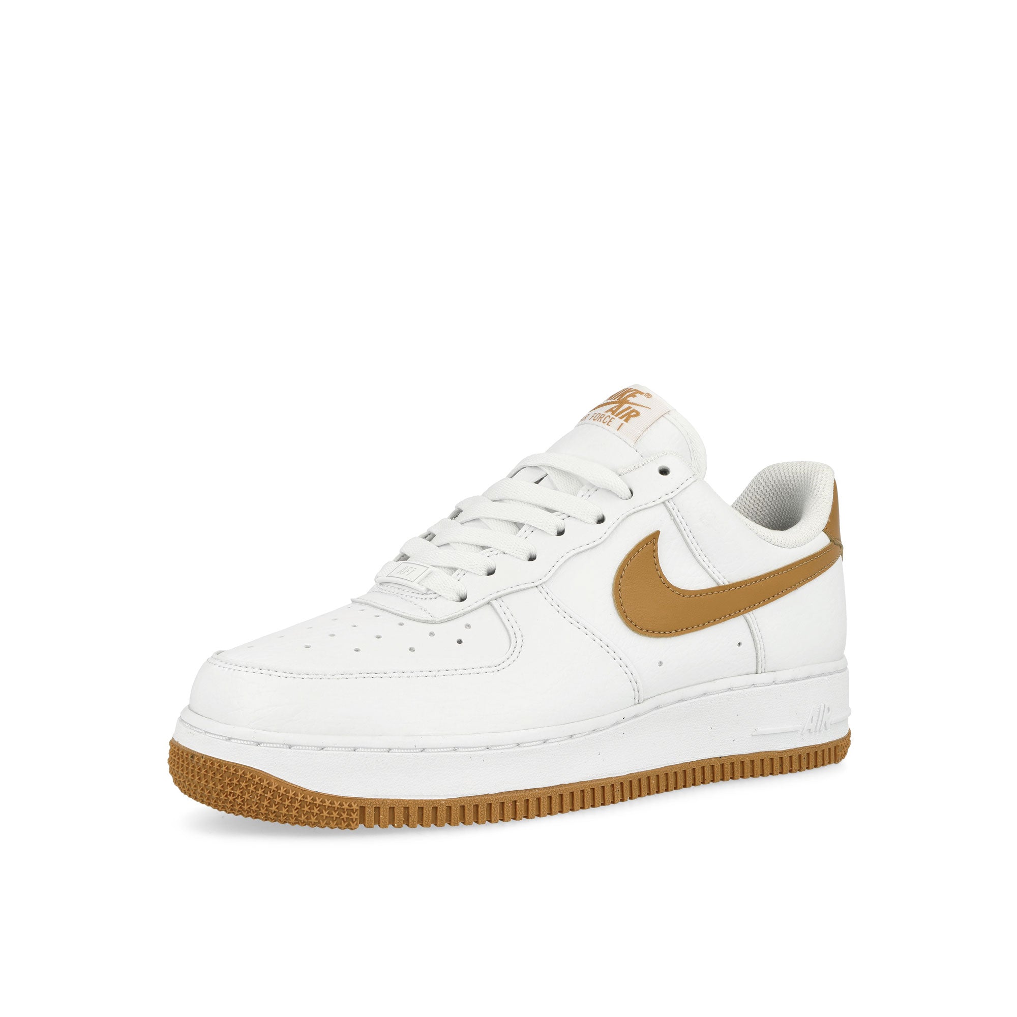 Nike W Air Force 1 '07 Next Nature White / Flax Low Top Sneakers Close Up | Overkill