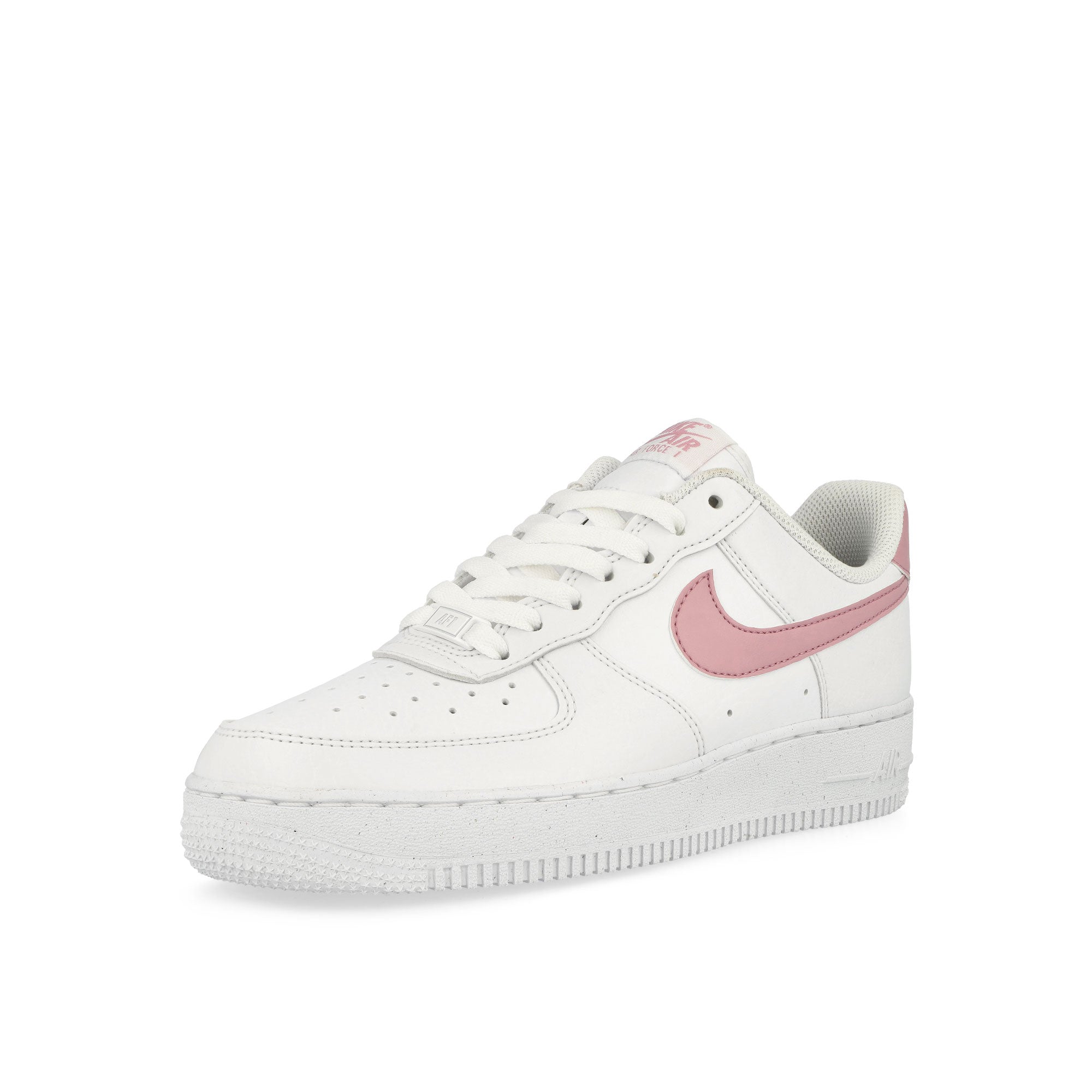 Nike W Air Force 1 '07 Next Nature White / Elemental Pink Low Top Sneakers Close Up | Overkill