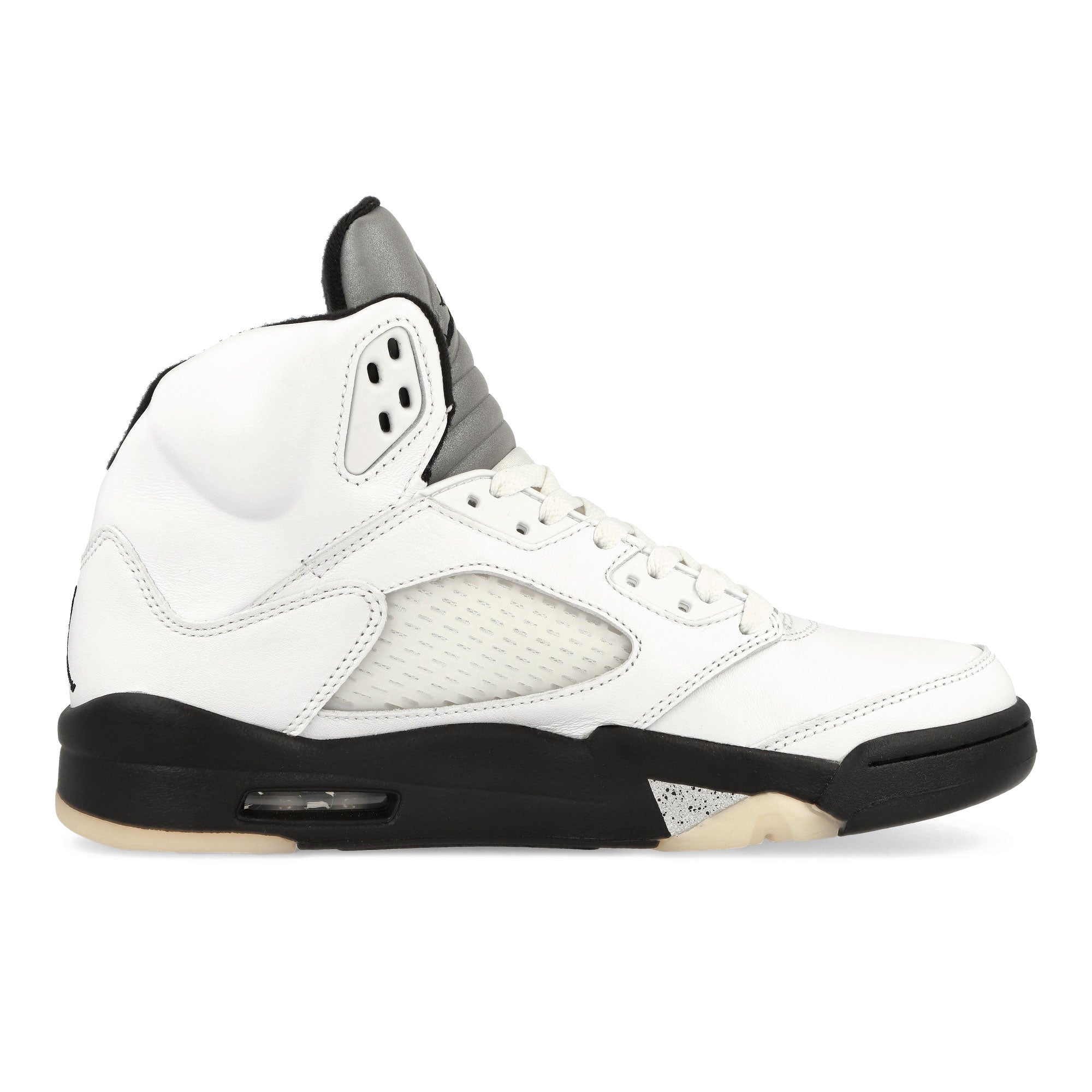 Jordan Air Jordan 5 Retro White / Black - Sail - Metallic Silver High Top Sneakers Silhouette | Overkill