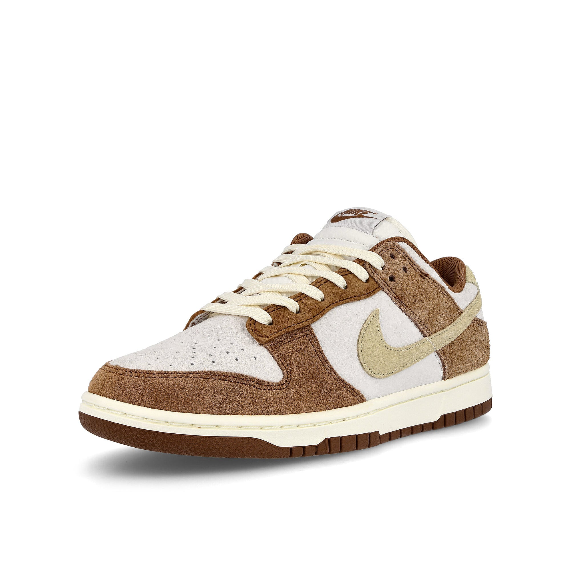 Nike Dunk Low Retro Premium Sail / Fossil - Medium Curry Low Top Sneakers Close Up | Overkill