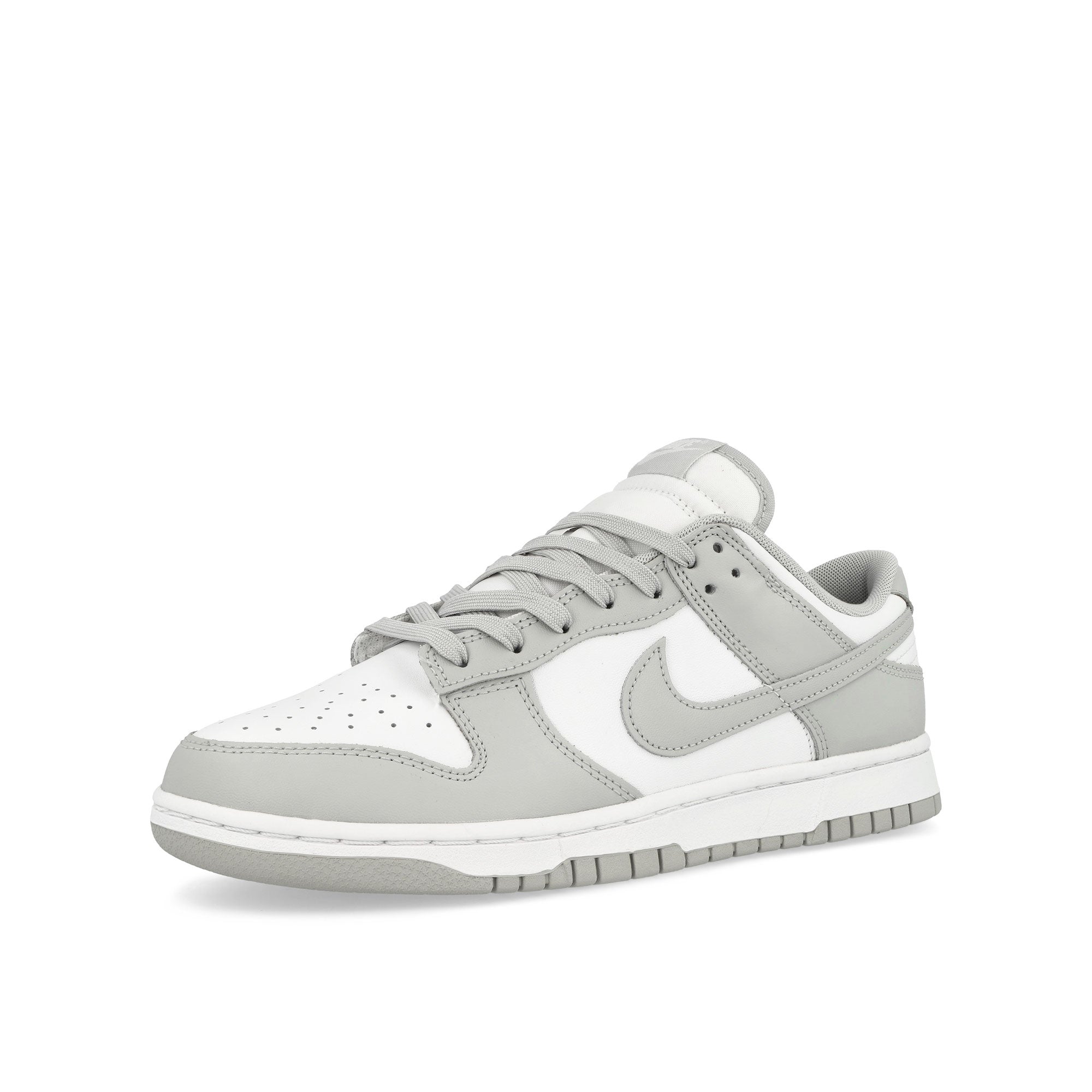Nike Dunk Low Retro White / Grey Fog Low Top Sneakers Close Up | Overkill