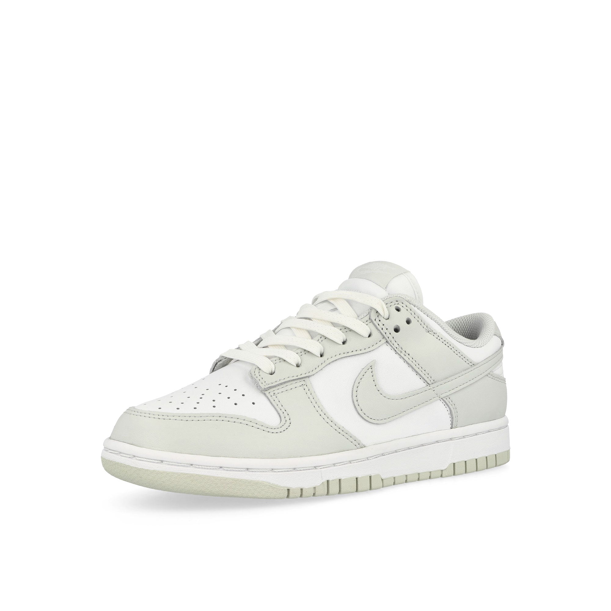 Nike W Dunk Low White / Photon Dust - White Low Top Sneakers Close Up | Overkill