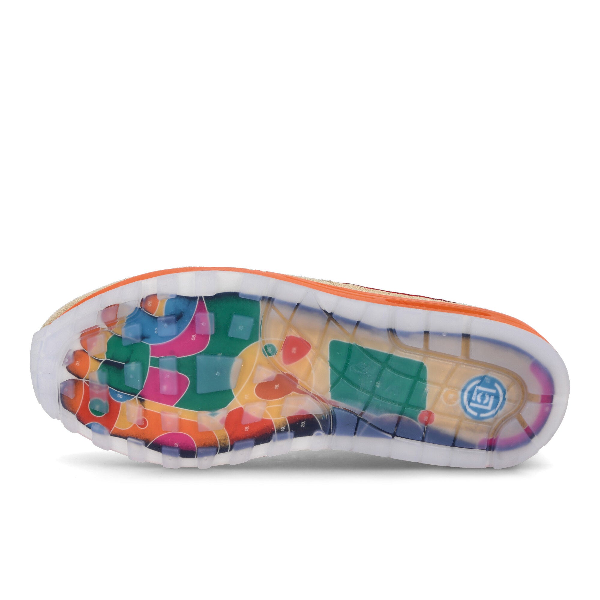 Clot x Nike Air Max 1 Net / Deep Red - Orange Blaze Low Top Sneakers DD1870 100 Detail View 2 | Overkill