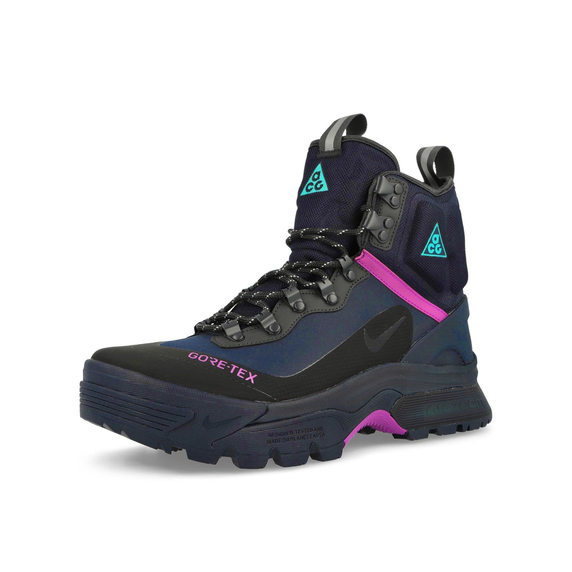 Nike ACG Air Zoom Gaiadome GORE-TEX Obsidian-Teal Nebula - Anthracite Boots Close Up | Overkill
