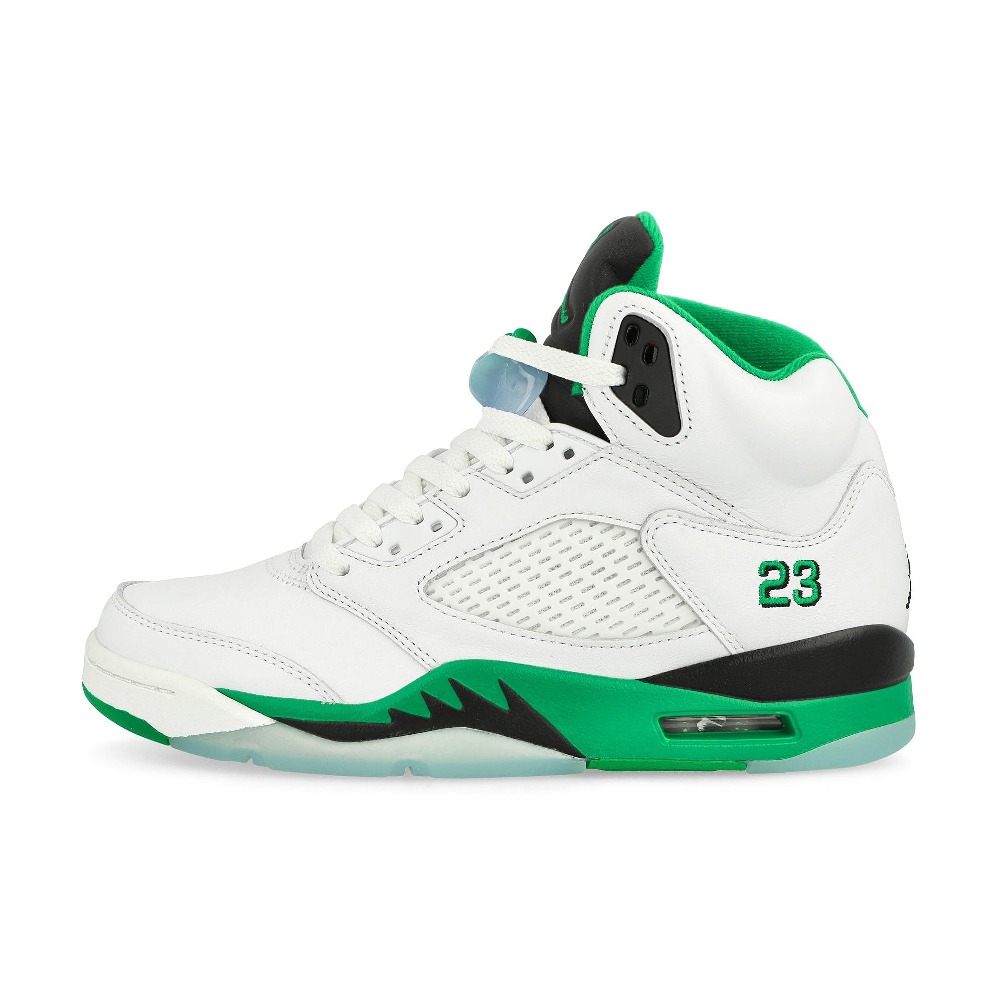 Jordan Wmns Air Jordan 5 Retro White / Lucky Green - Black - Ice Blue Low Top Sneakers DD9336 103 | Overkill