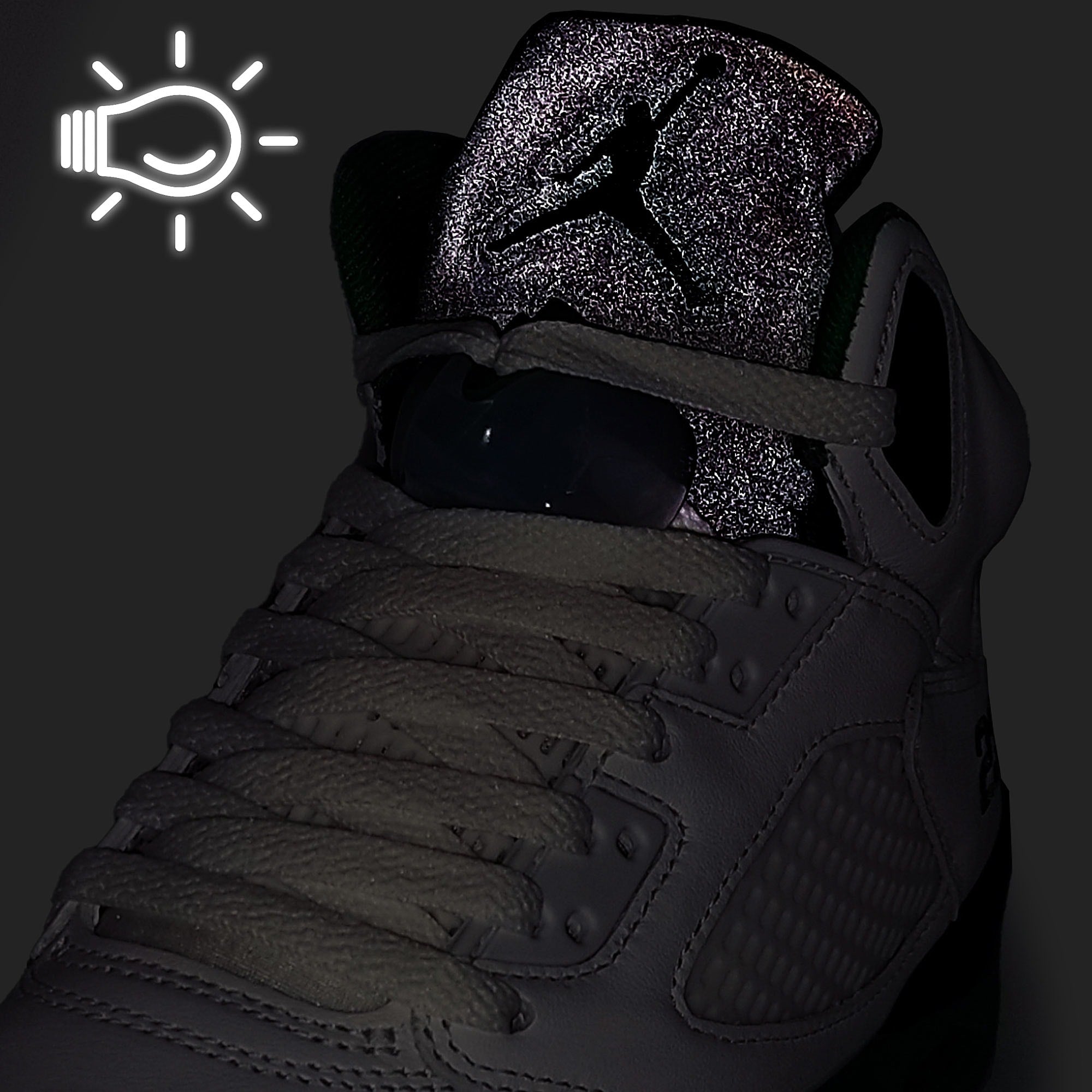 Jordan Wmns Air Jordan 5 Retro White / Lucky Green - Black - Ice Blue Low Top Sneakers Material | Overkill