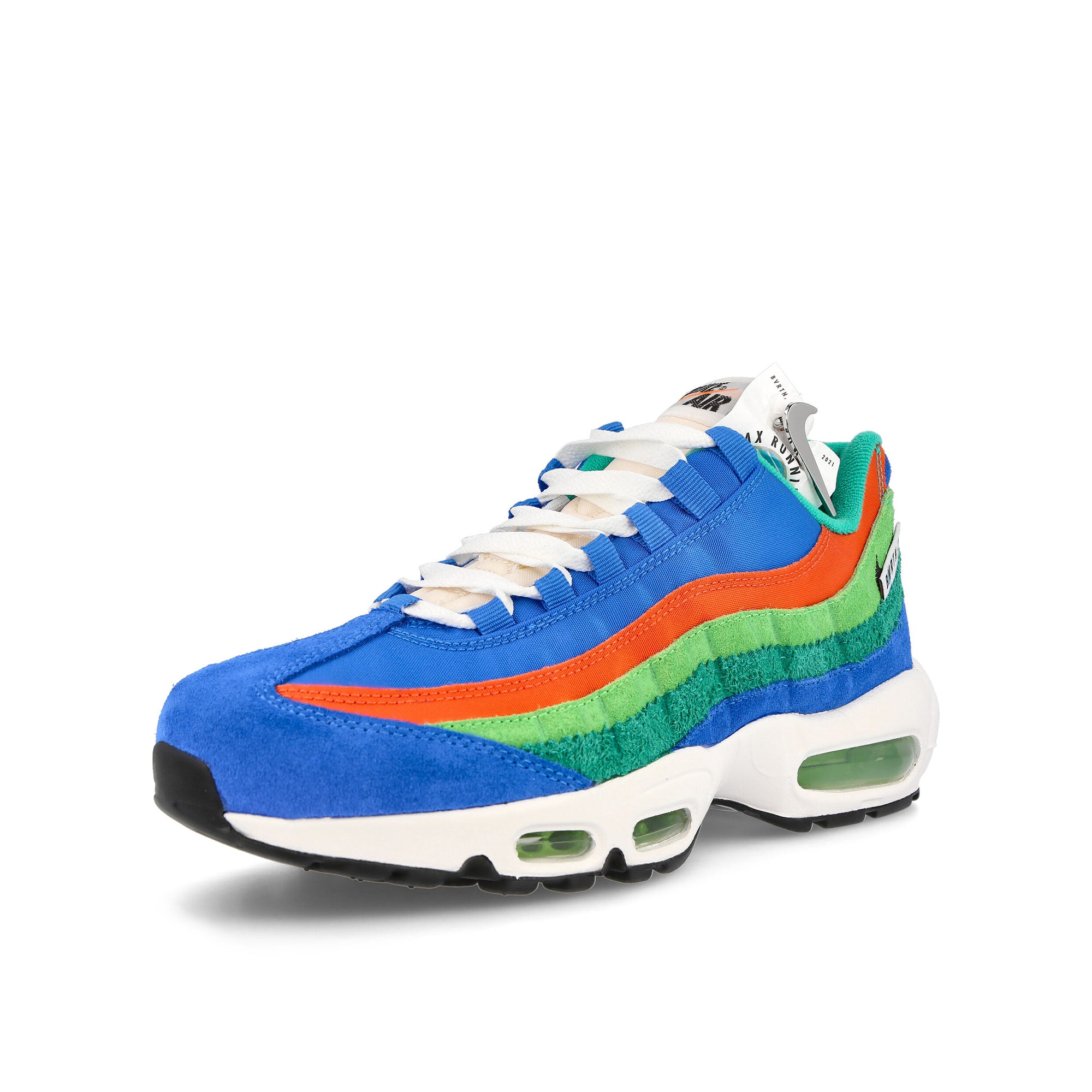Nike air max 95 se Light Photo Blue-Black - Roma Green Sneakers Close Up | Overkill