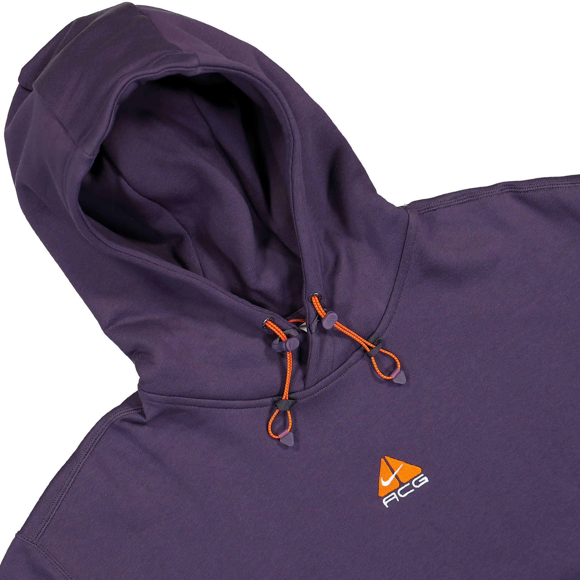 Nike ACG Therma-FIT Tuff Fleece Pullover Hoodie Dark Raisin / Summit White Hoodies Close-up | Overkill