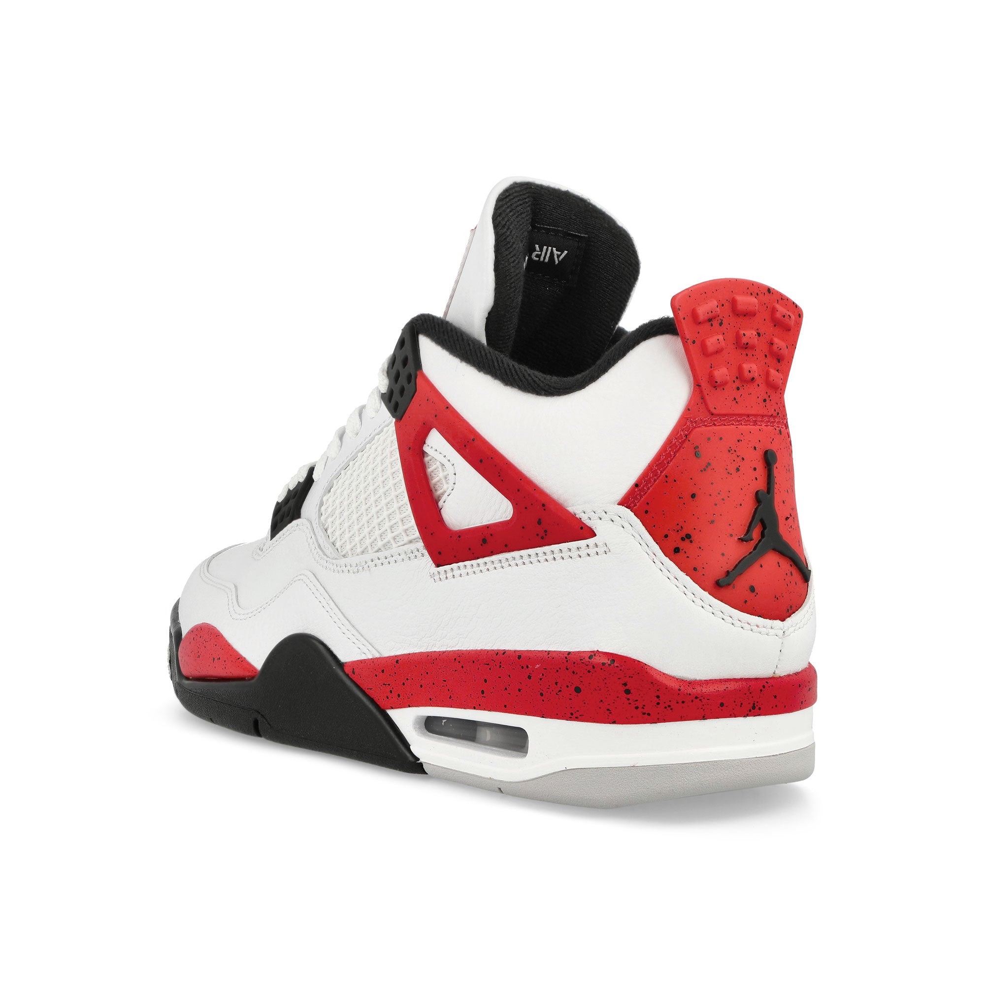 Jordan Air Jordan 4 Retro White / Fire Red - Black - Neutral Grey Sneakers Material | Overkill