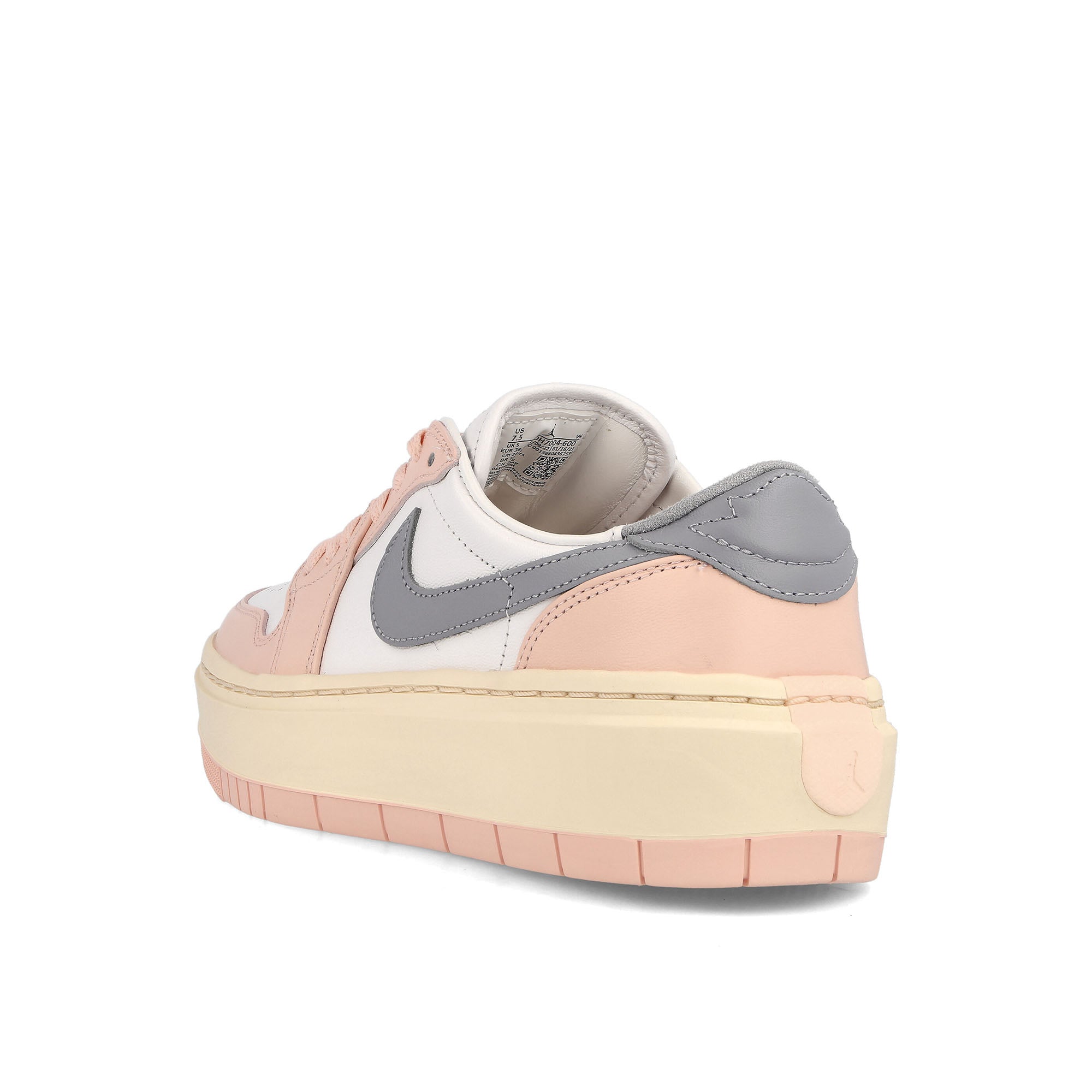 Jordan Wmns Air Jordan 1 Elevate Low Atmosphere / It Steel Grey-White-Guava Ice Sneakers Material | Overkill