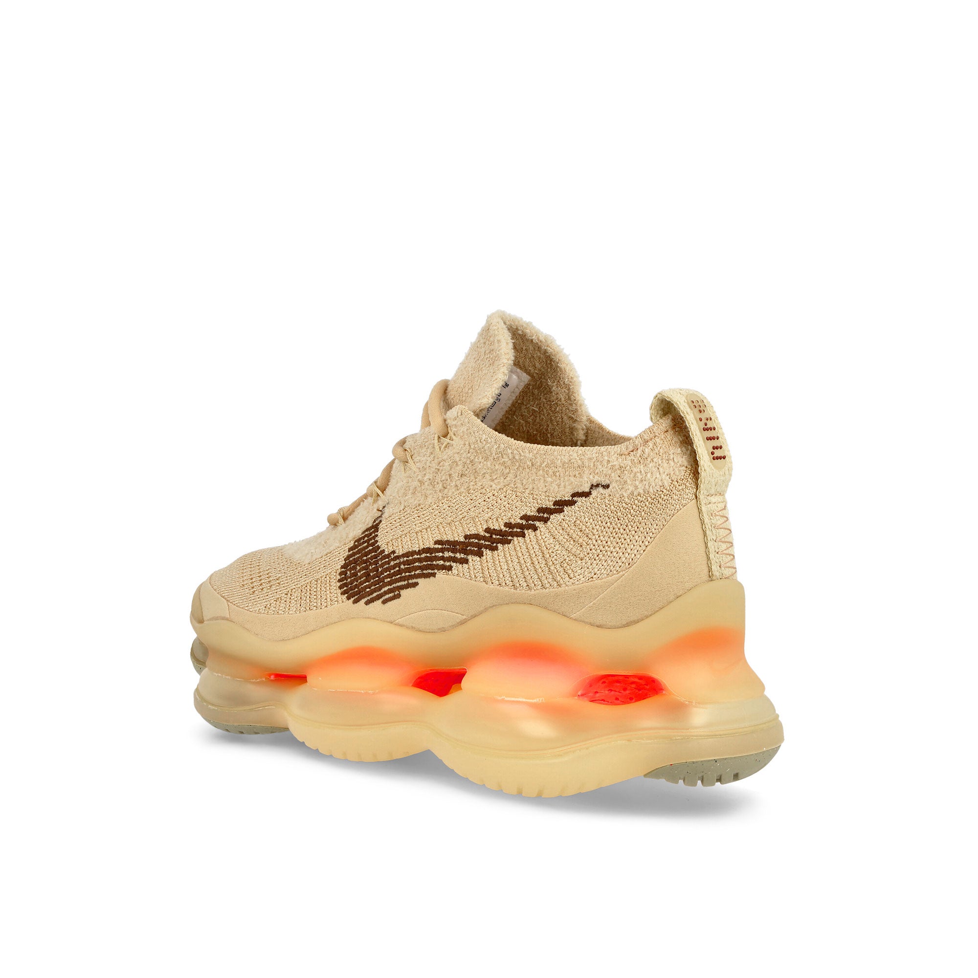 Nike W Air Max Scorpion Flyknit Sesame-Coconut Milk - Wheat Gold Sweatshirts Close-up | Overkill