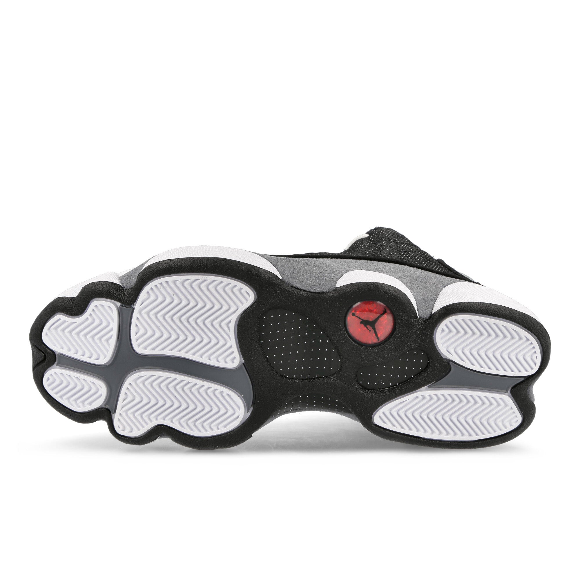 Jordan Air Jordan 13 Retro Black / University Red - Flint Grey - White Mid Top Sneakers Detail View 1 | Overkill