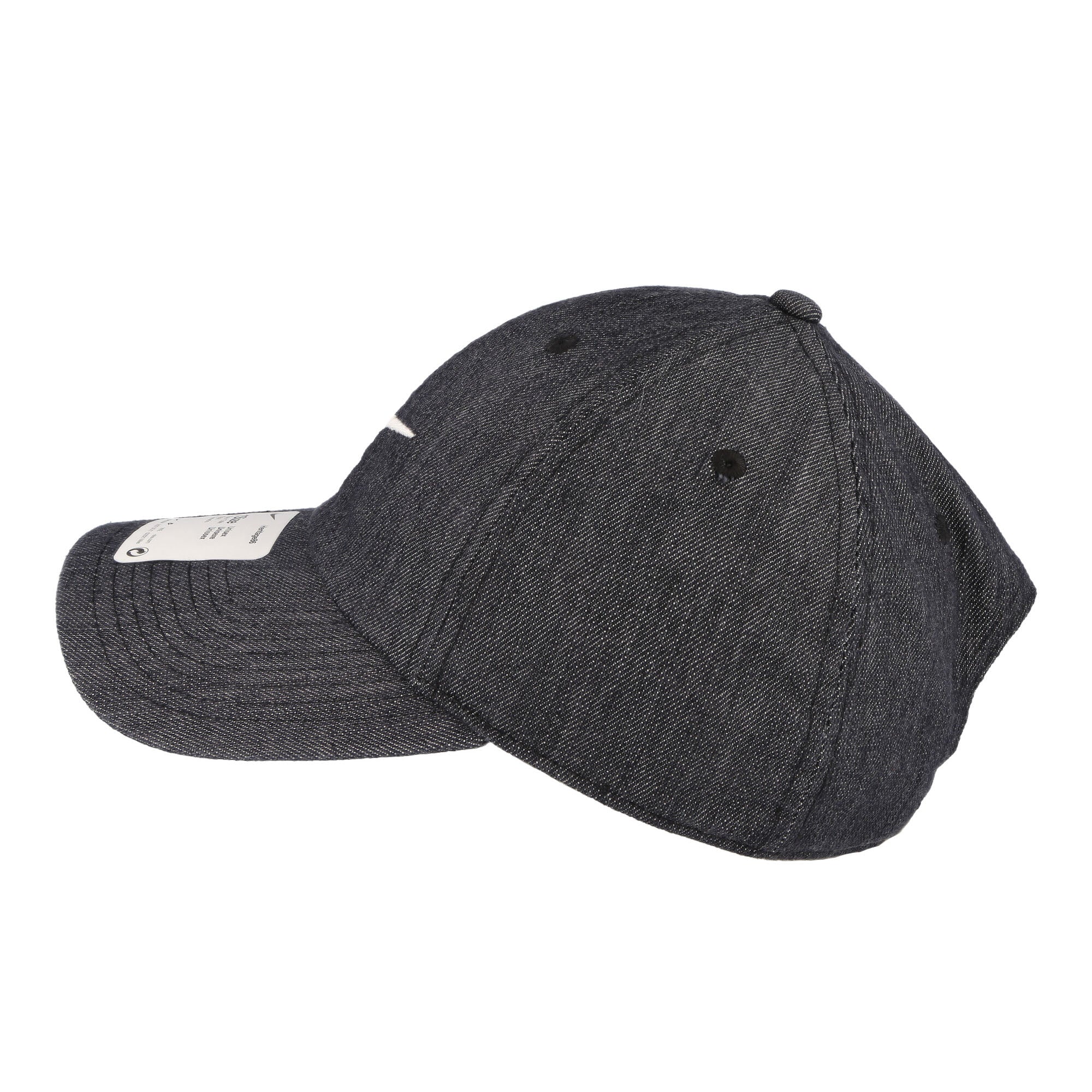 Nike Heritage86 Swoosh Denim Cap Black / White Caps Material | Overkill