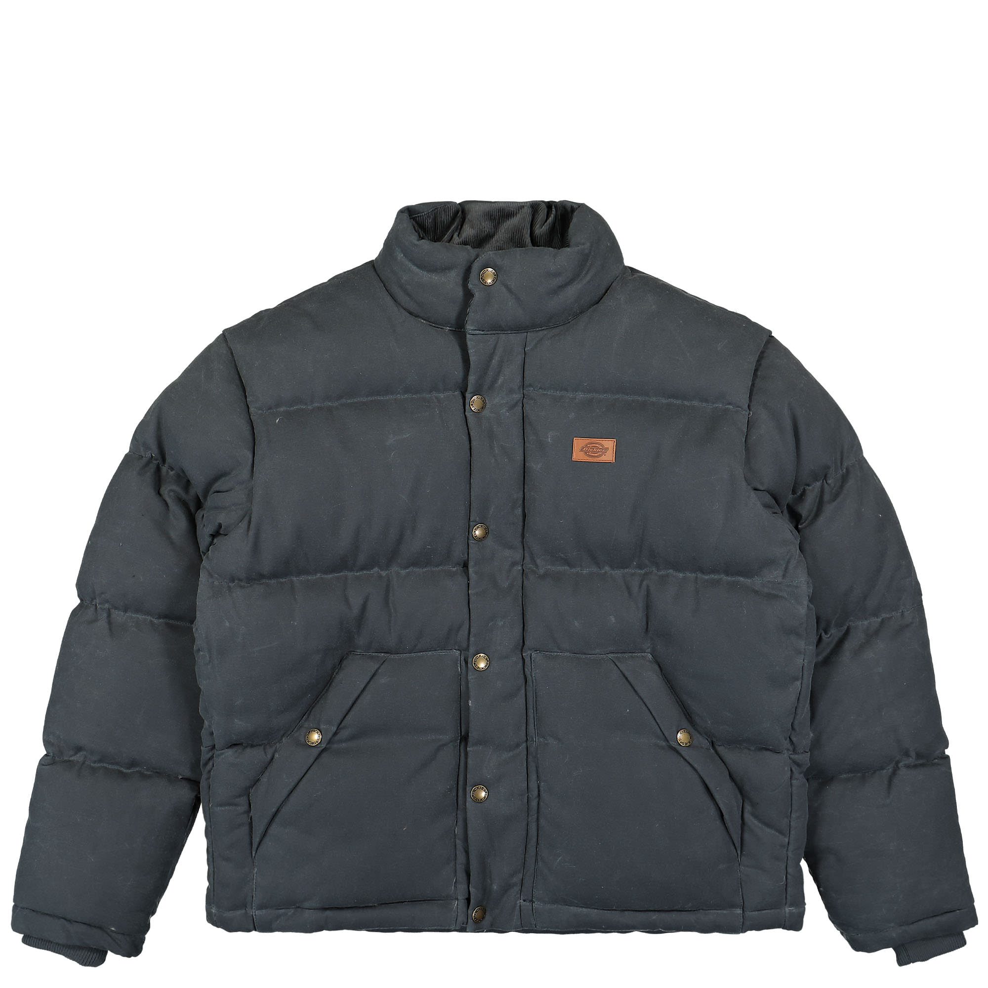 Dickies Lucas Waxed Puffer Jacket Charcoal Grey Puffer Jackets DK0A4YI5CH01 | Overkill