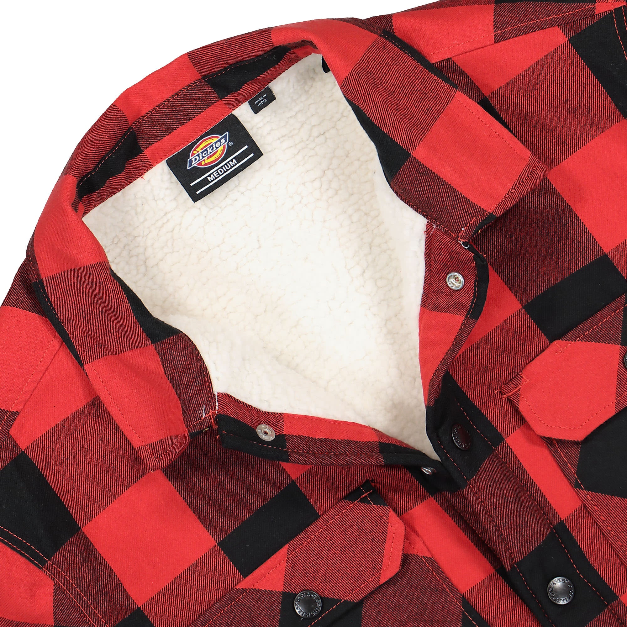 Dickies Lined Sacramento Shirt Red Shirts Close-up | Overkill