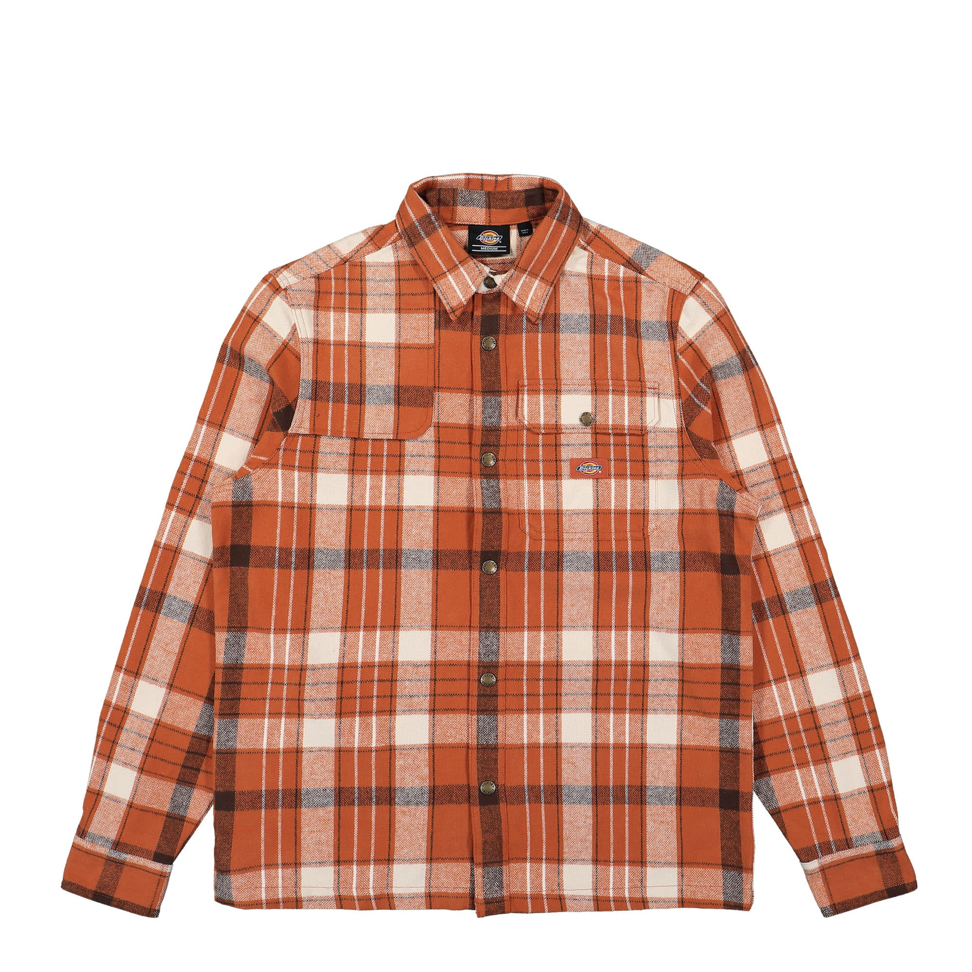 Dickies Nimmons Bombay LS Brown Shirts DK0A4XGUC051 | Overkill