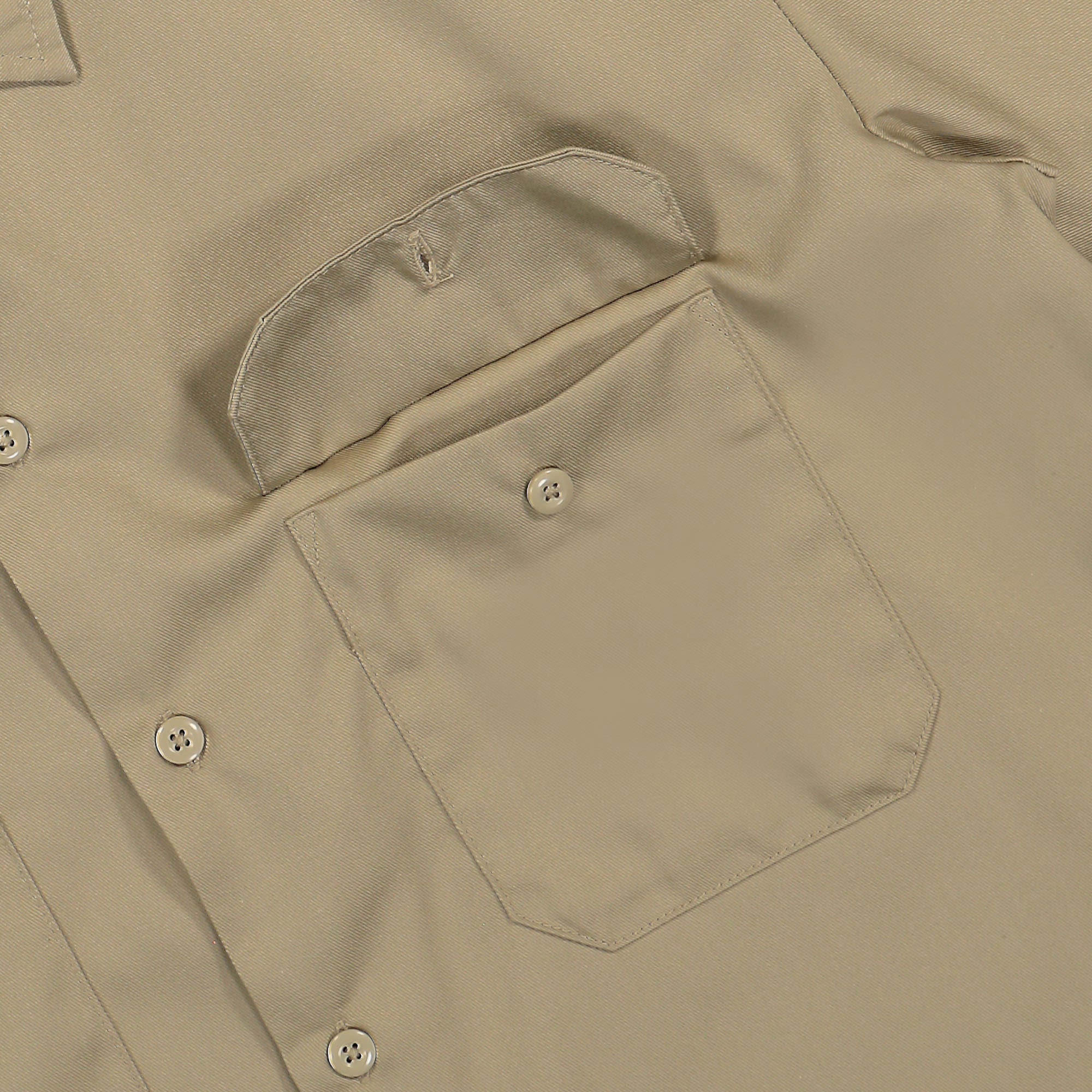 Dickies Work Shirt LS Khaki Shirts Detailfoto | Overkill
