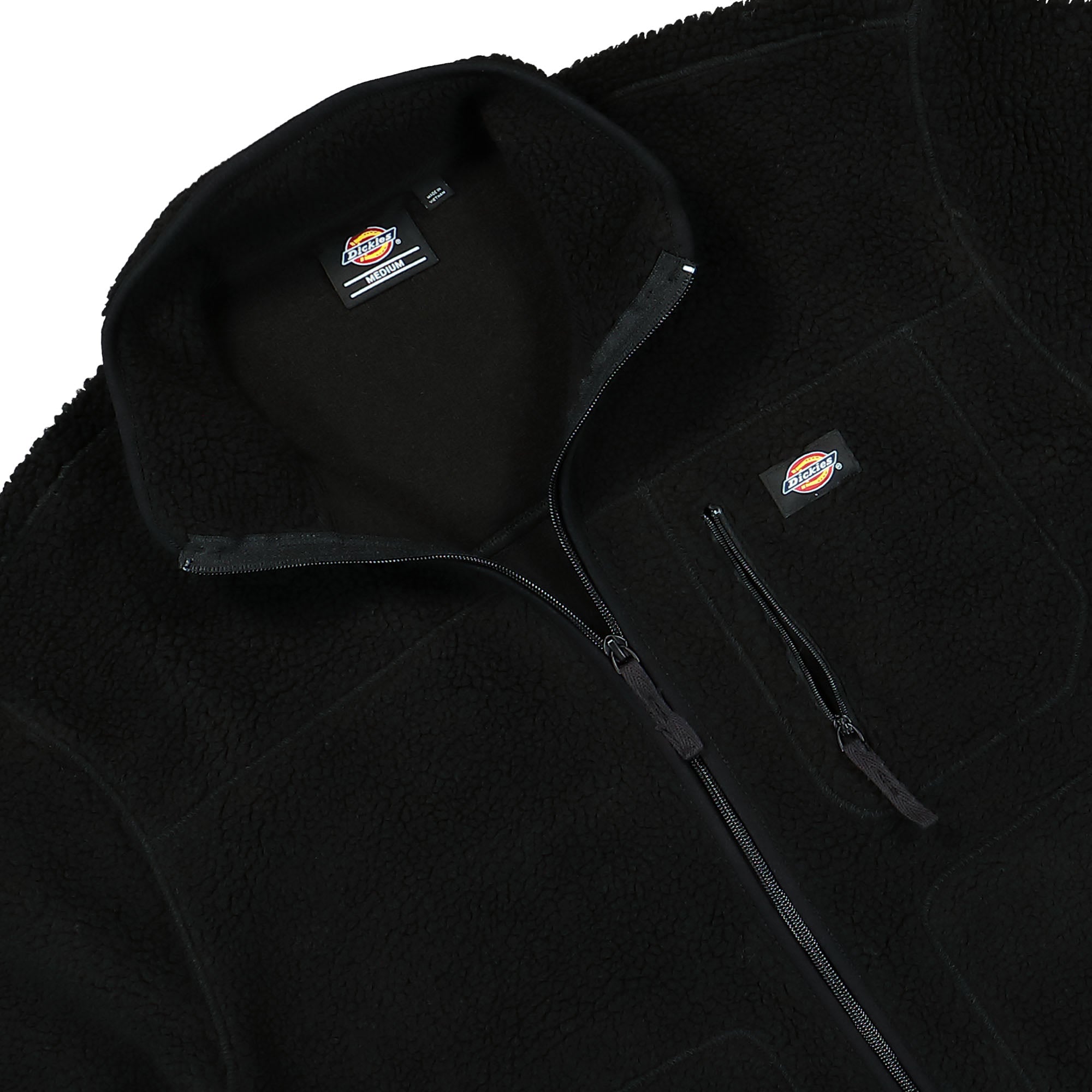 Dickies Mount Hope Fleece Jacket Black Fleece Jackets Close-up | Overkill
