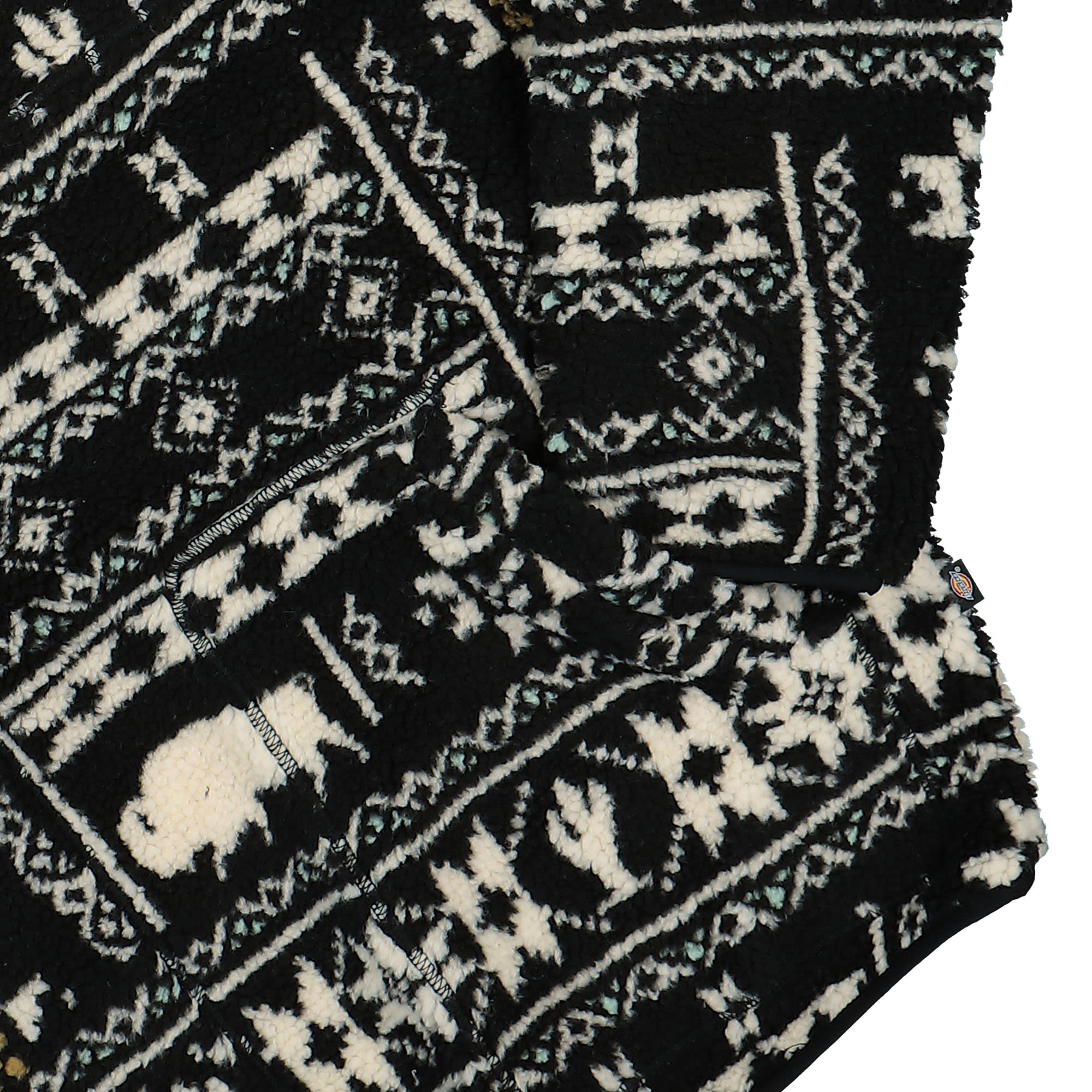 Dickies Hays Quarter Zip Fleece Nordic Pattern / Dark Blue Sweatshirts Detailfoto | Overkill