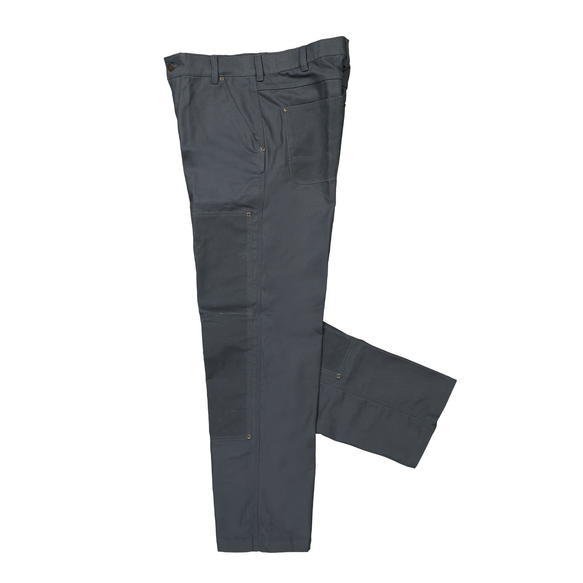 Dickies Lucas Waxed Double Knee Charcoal Grey Casual Pants Close-up | Overkill