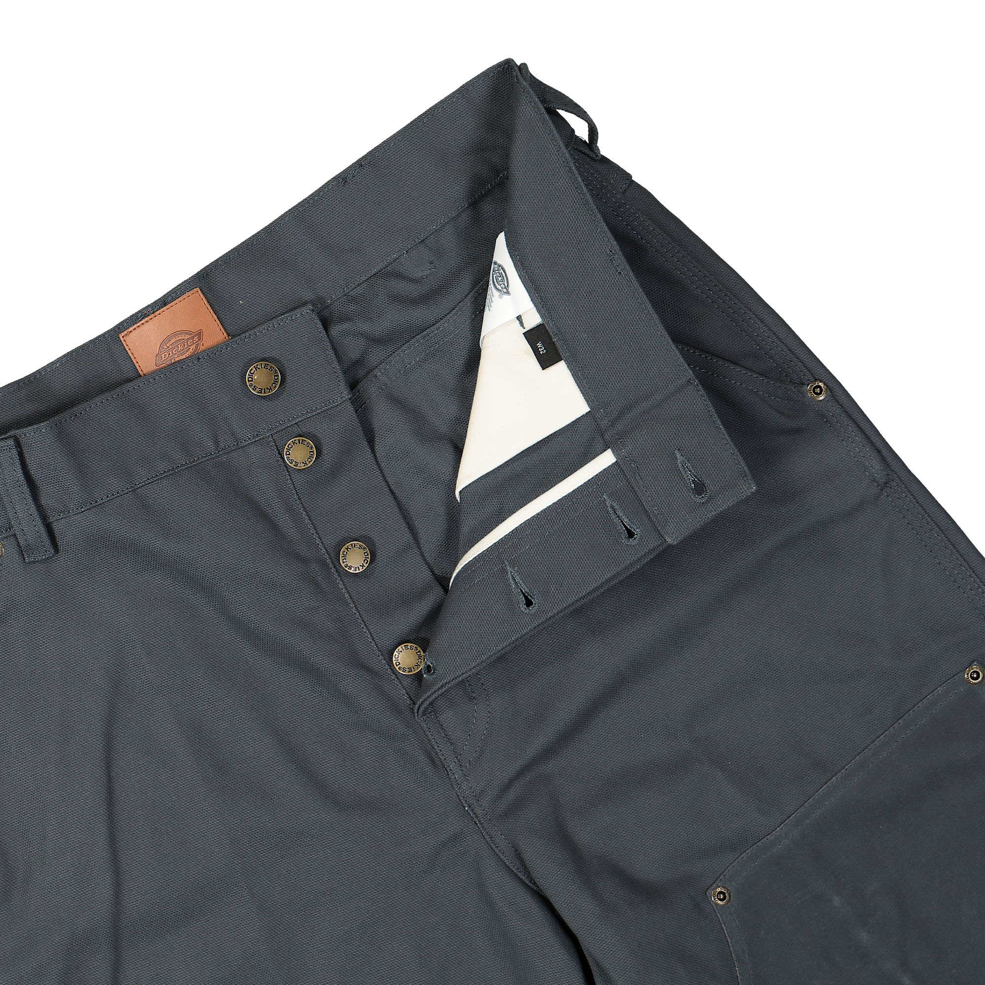 Dickies Lucas Waxed Double Knee Charcoal Grey Casual Pants Detailfoto | Overkill
