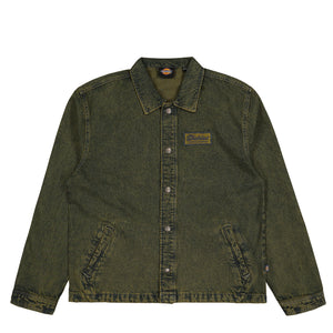 Dickies Lewistown Denim Jacket Green Tone Fade Jackets DK0A4Z76K571 | Overkill
