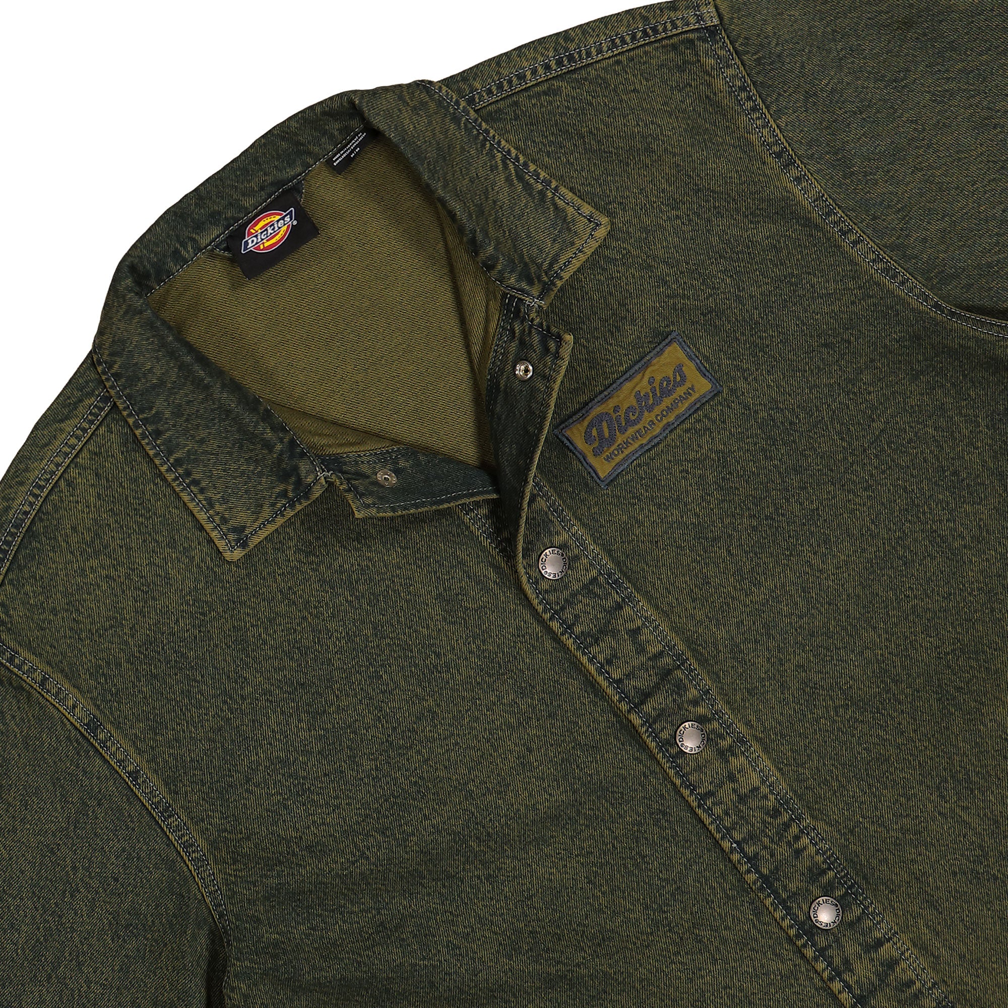 Dickies Lewistown Denim Jacket Green Tone Fade Jackets Detail view 1 | Overkill