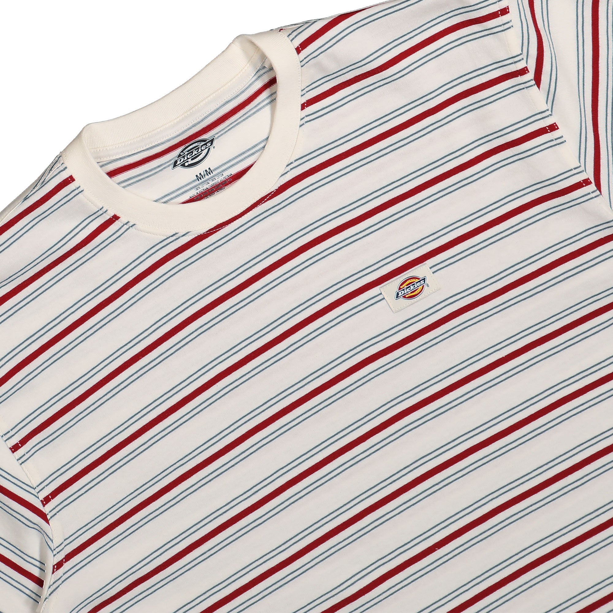 Dickies Lewistown Stripe SS Tee Egret T-Shirts Close-up | Overkill