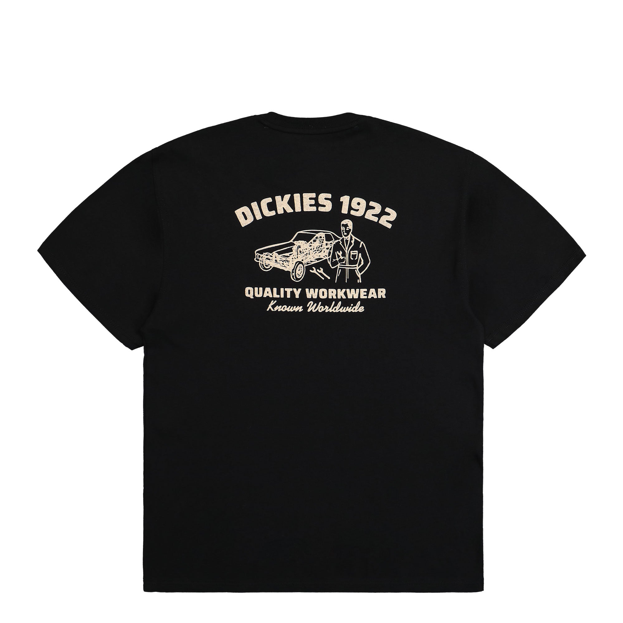 Dickies Mechanics SS Tee Black T-Shirts Close-up | Overkill