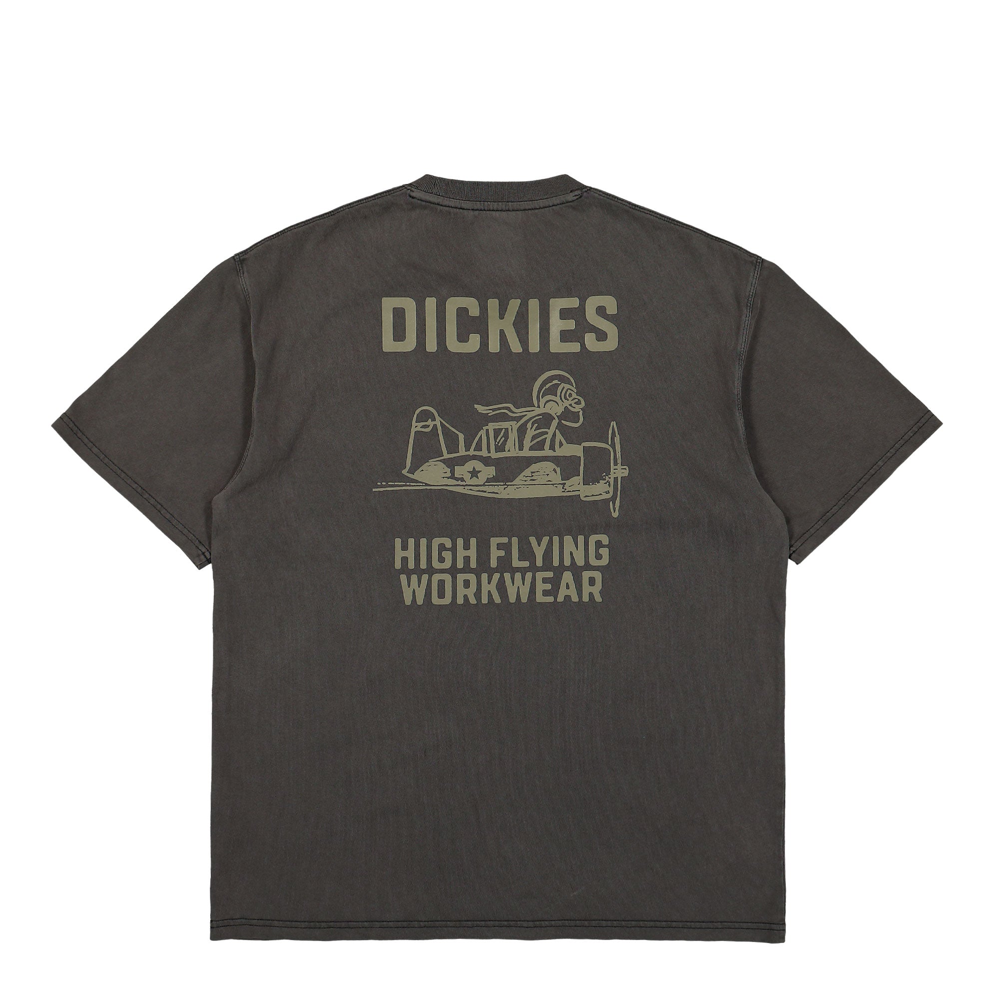 Dickies High Flying Workwear T-Shirt Black T-Shirts Close-up | Overkill