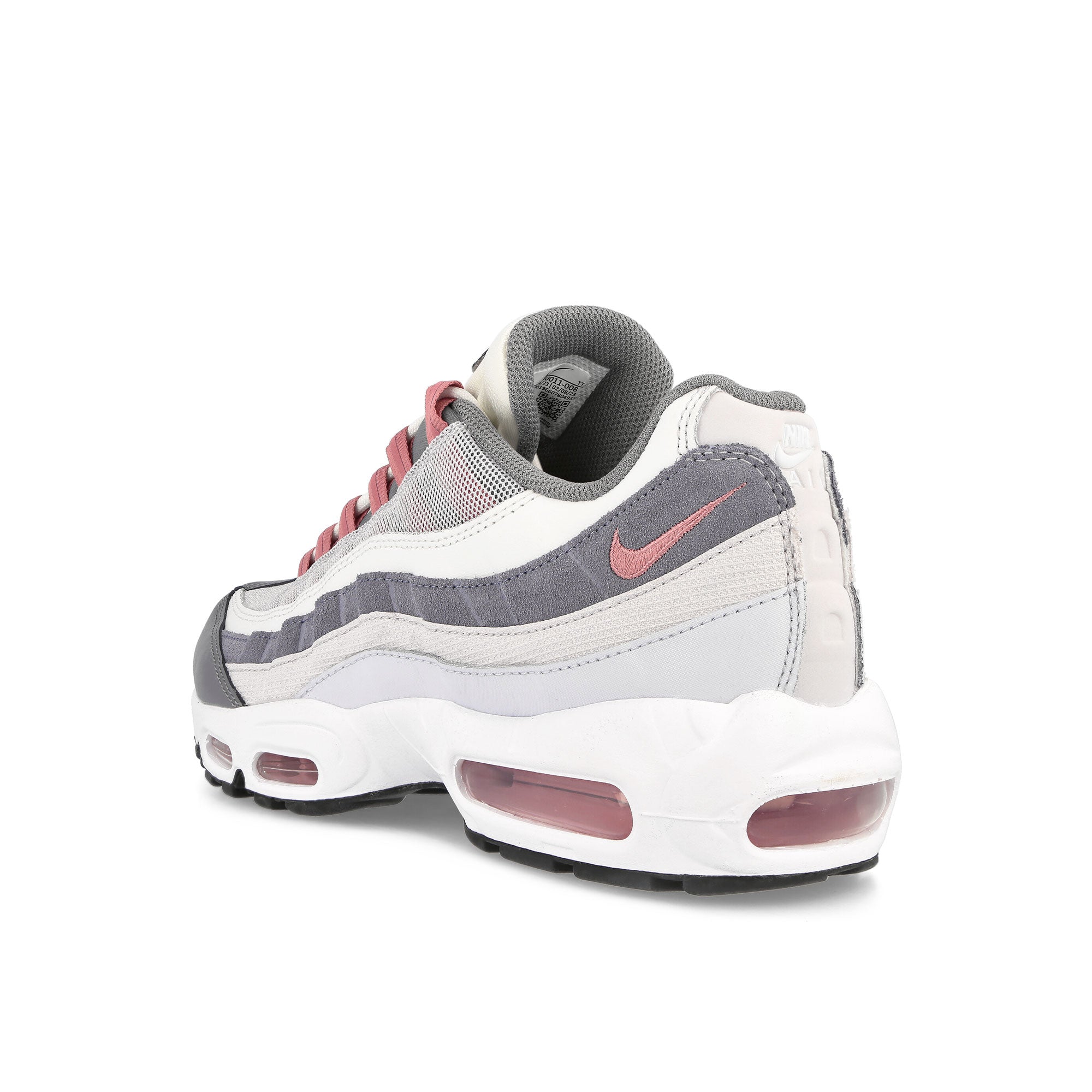 Nike Air Max 95 Vast Grey-Red Stardust - Cool Grey Low Top Sneakers Material | Overkill