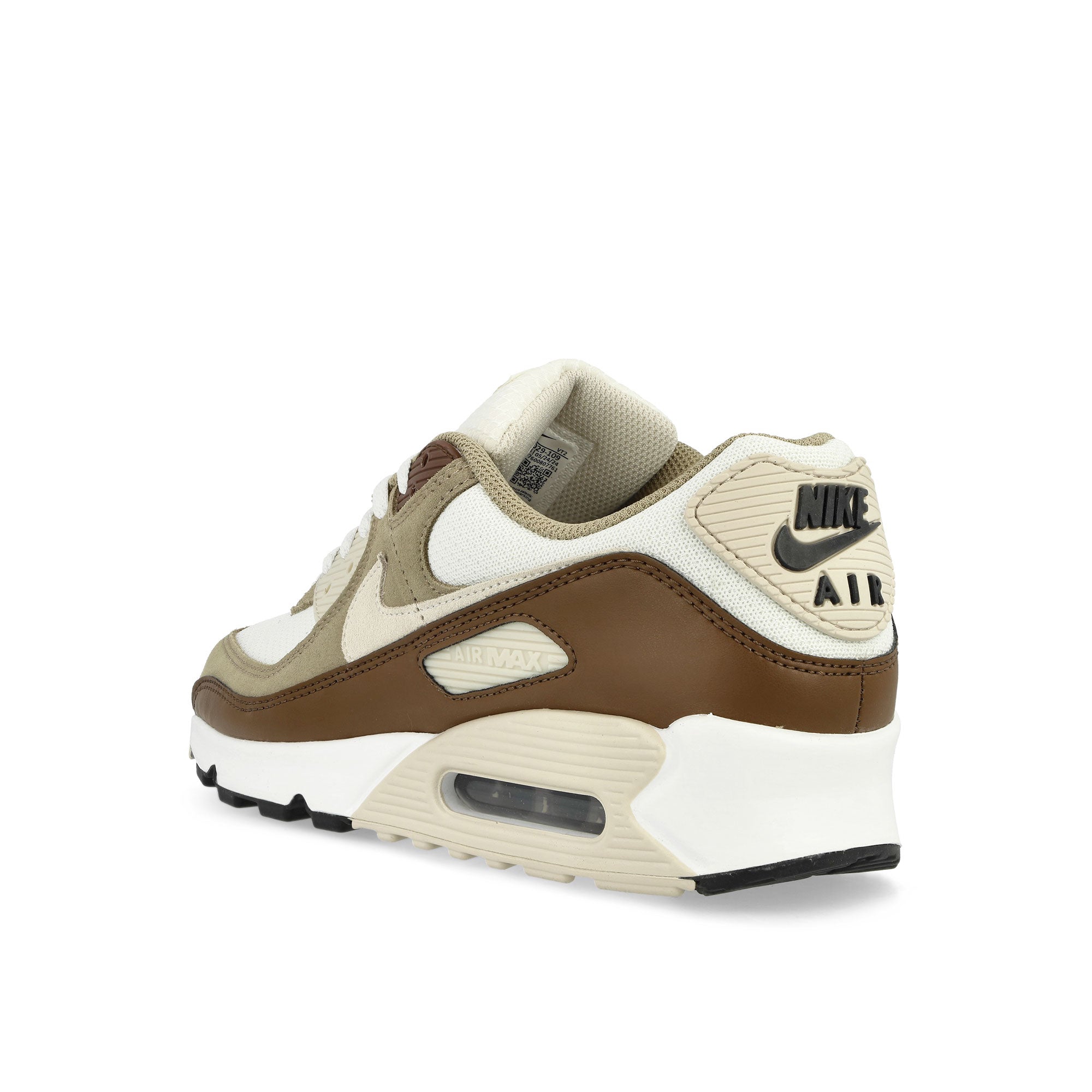 Nike Air Max 90 Summit White / Black-Khaki-Light Orewood Brown Low Top Sneakers Material | Overkill