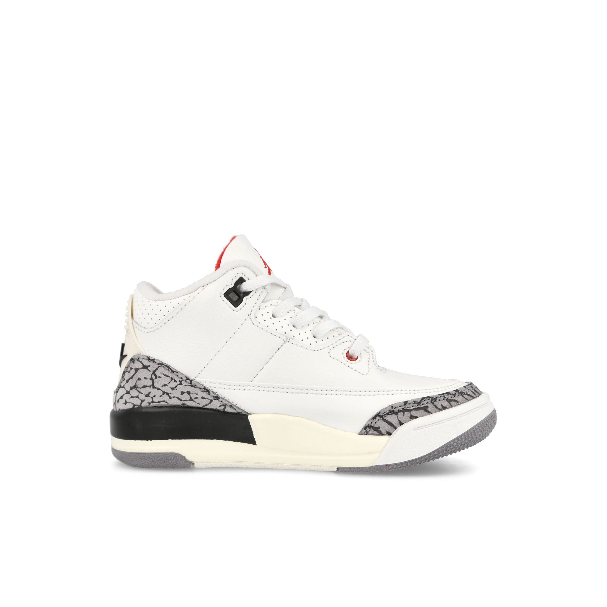 Jordan Air Jordan 3 Retro PS Summit White-Fire Red - Black Sneakers Silhouette | Overkill