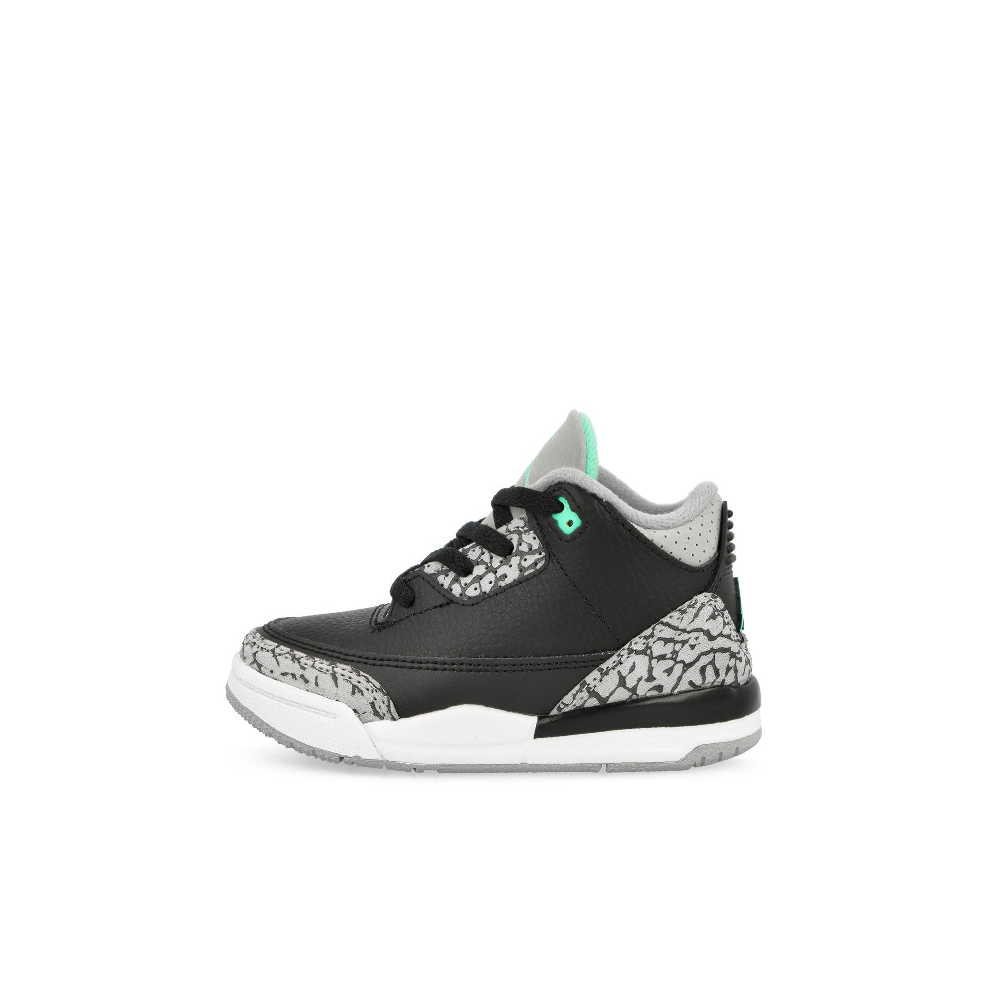 Jordan Jordan 3 Retro TD Black / Green Glow -Wolf Grey - White Mid Top Sneakers DM0968-031 | Overkill