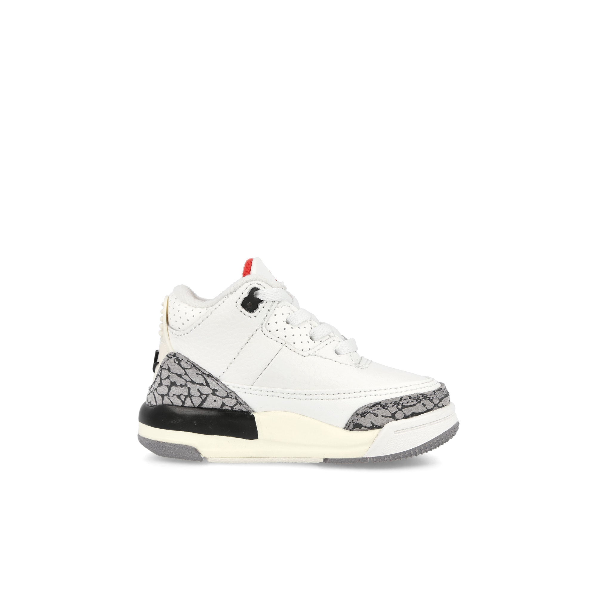 Jordan Air Jordan 3 Retro TD Summit White-Fire Red - Black Sneakers Silhouette | Overkill