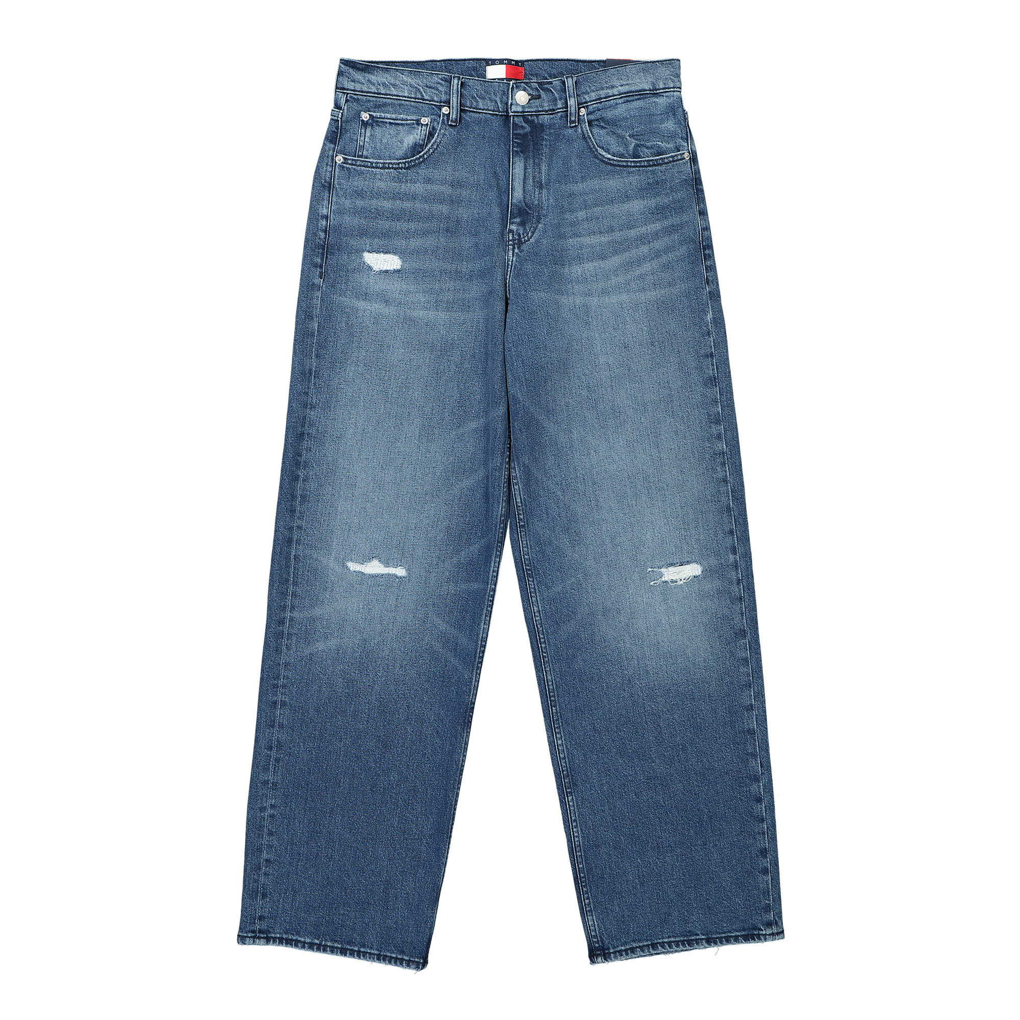Tommy Jeans TJCU Wide Leg Denim Pant Indigo Denim Stone Washed Jeans DM0DM151871A5 | Overkill