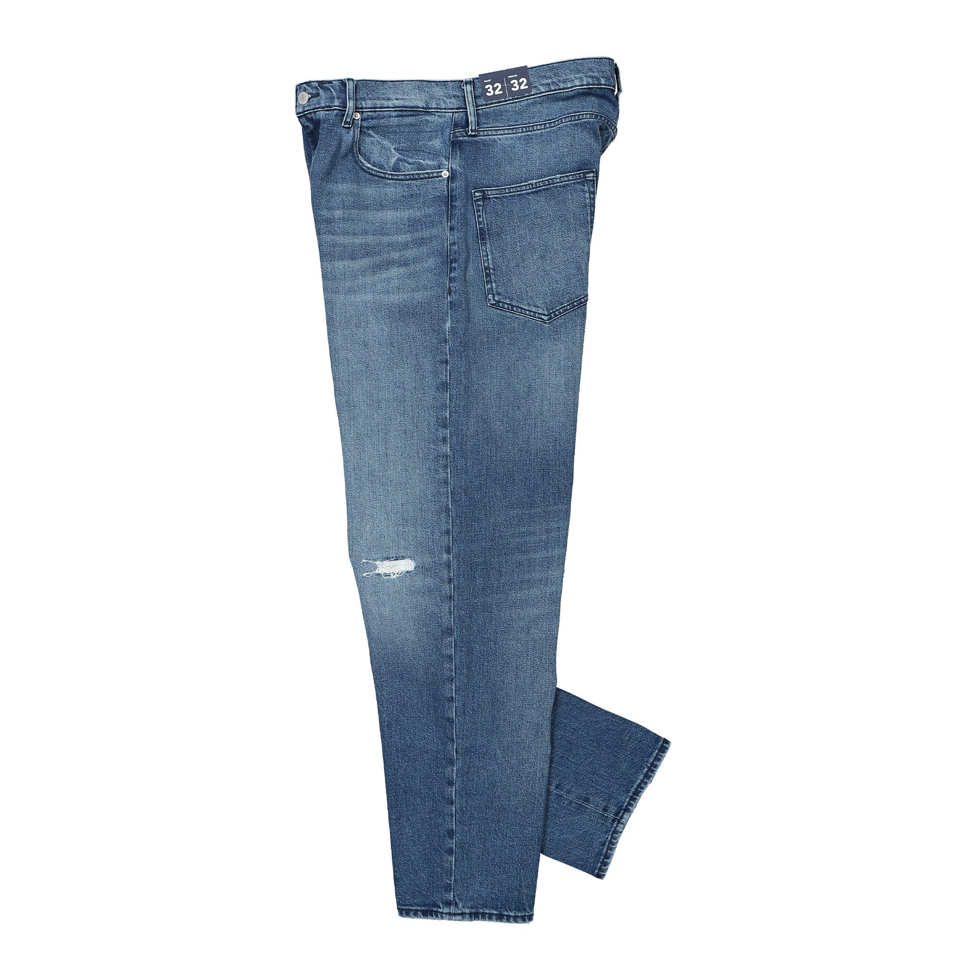 Tommy Jeans TJCU Wide Leg Denim Pant Indigo Denim Stone Washed Jeans Close-up | Overkill