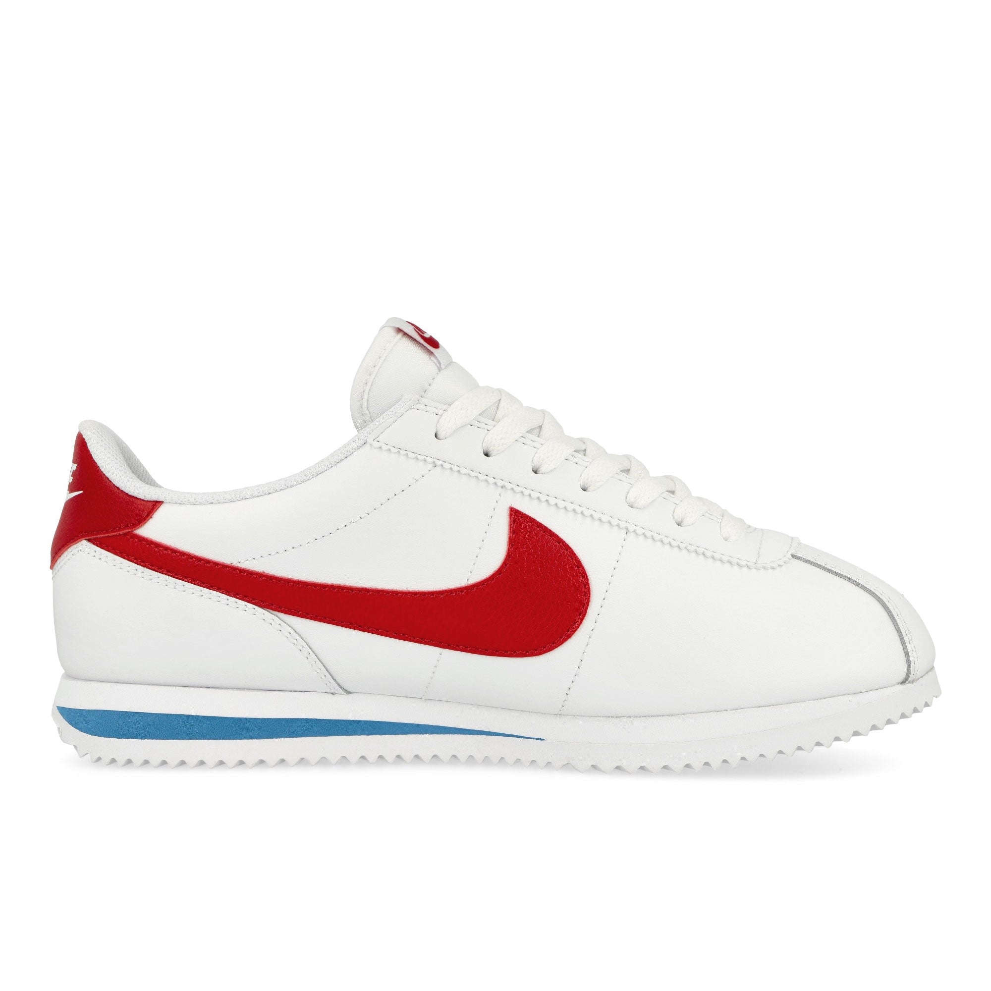 Nike Cortez Leather White / Varsity Red - Varsity Blue Low Top Sneakers Silhouette | Overkill