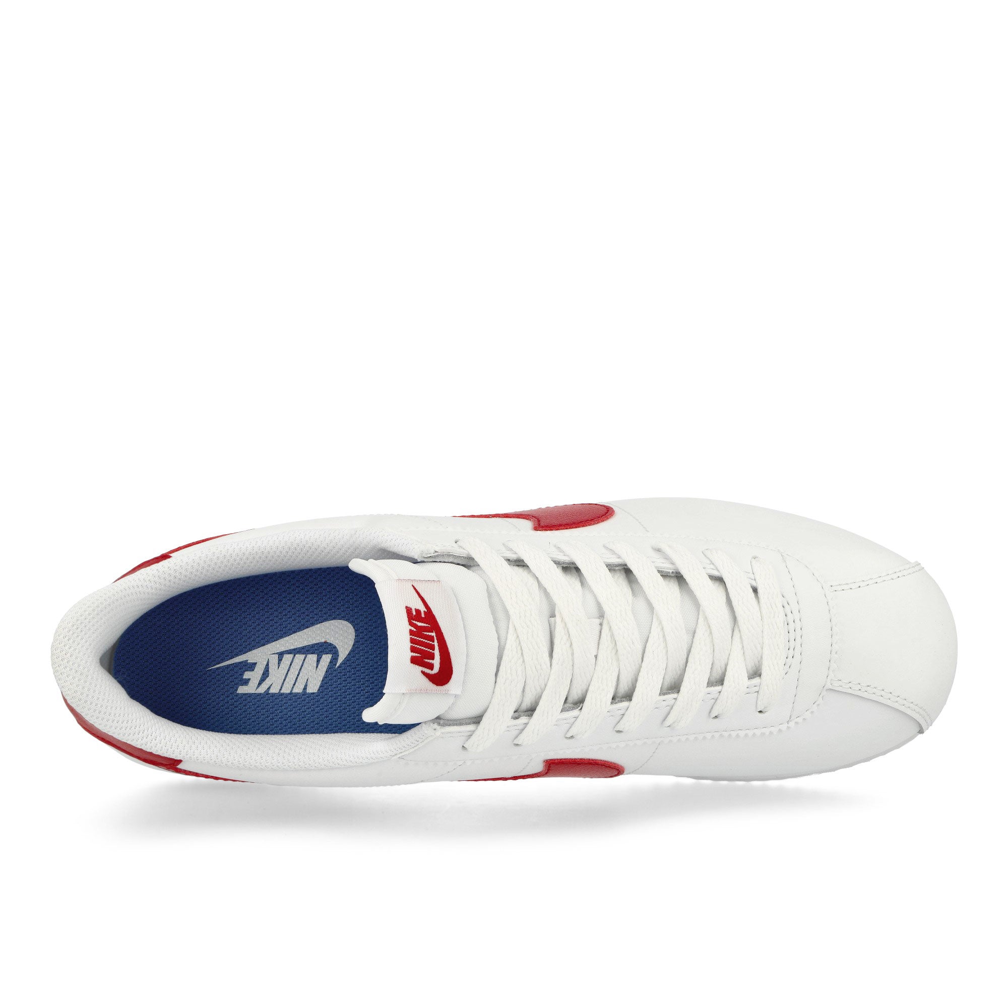 Nike Cortez Leather White / Varsity Red - Varsity Blue Low Top Sneakers Detailfoto | Overkill