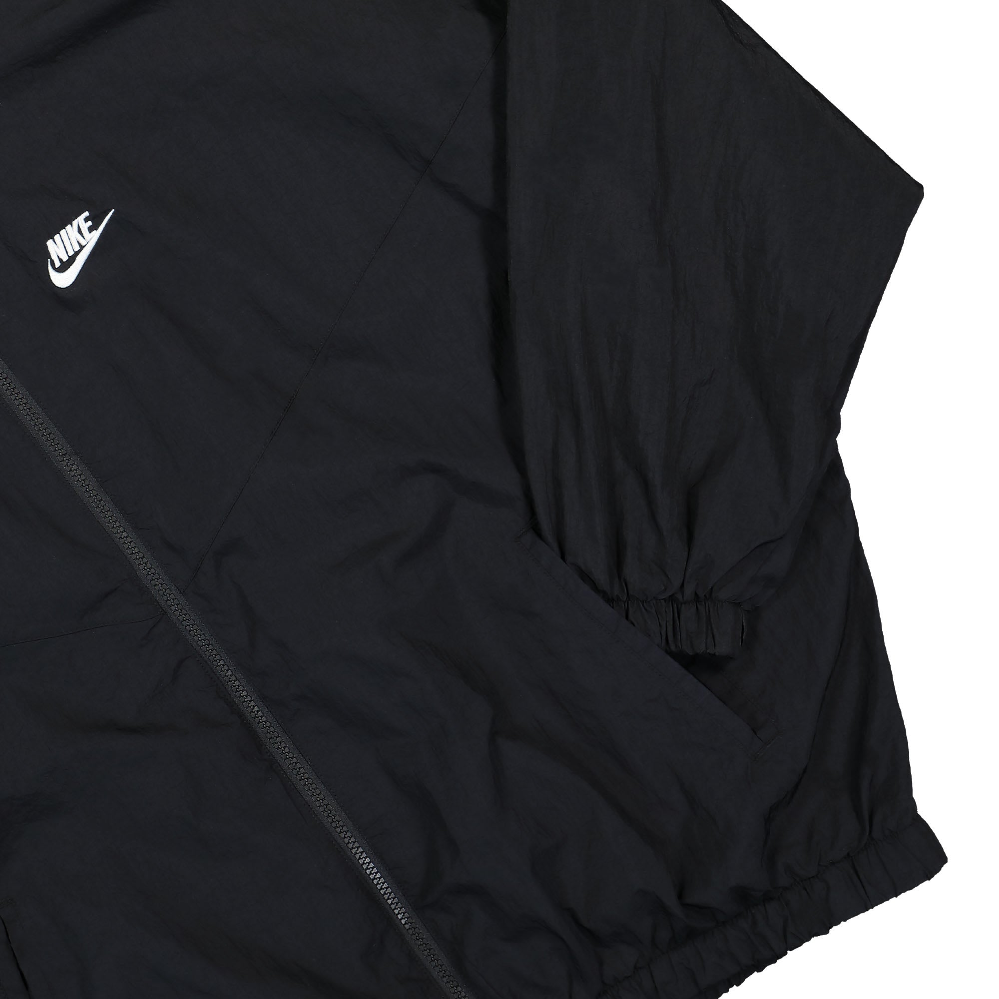 Nike W Essential Windrunner Woven Jacket Black / Black / White Jackets Detailfoto | Overkill