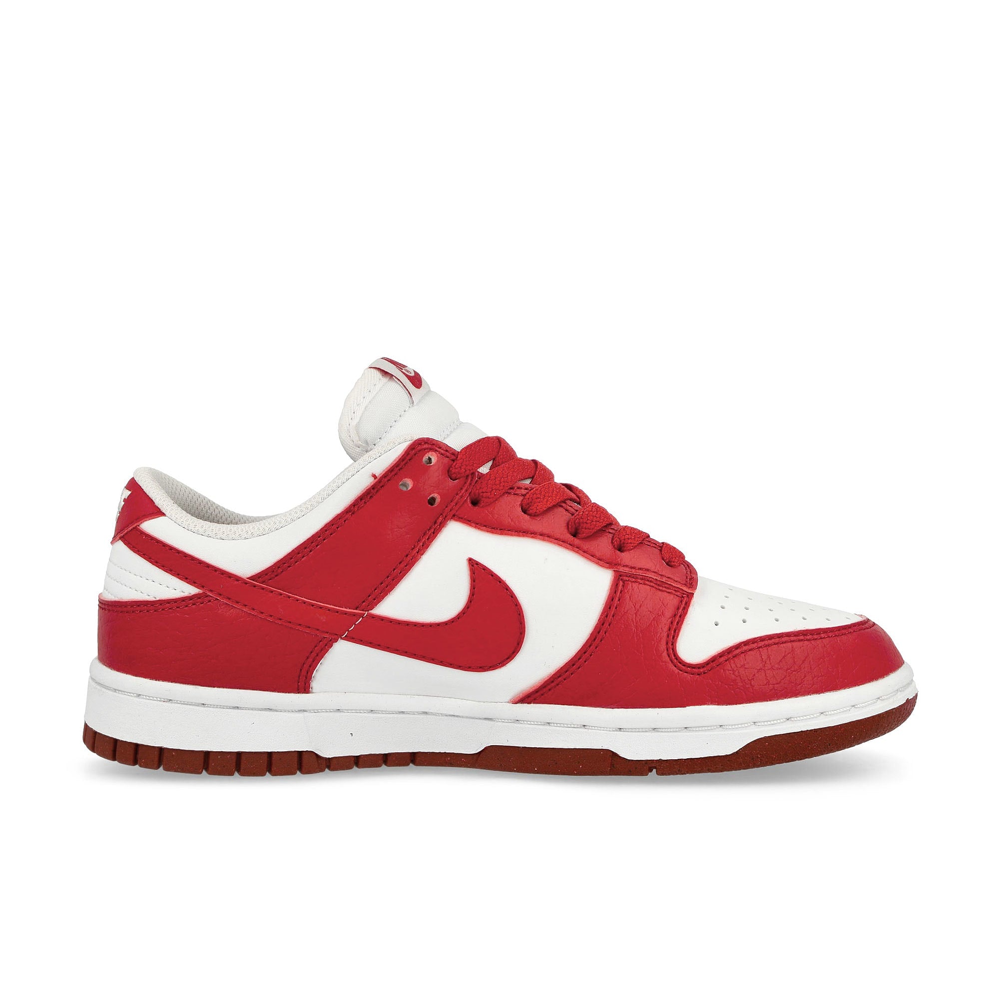Nike W Dunk Low Next Nature White / Gym Red Low Top Sneakers Silhouette | Overkill