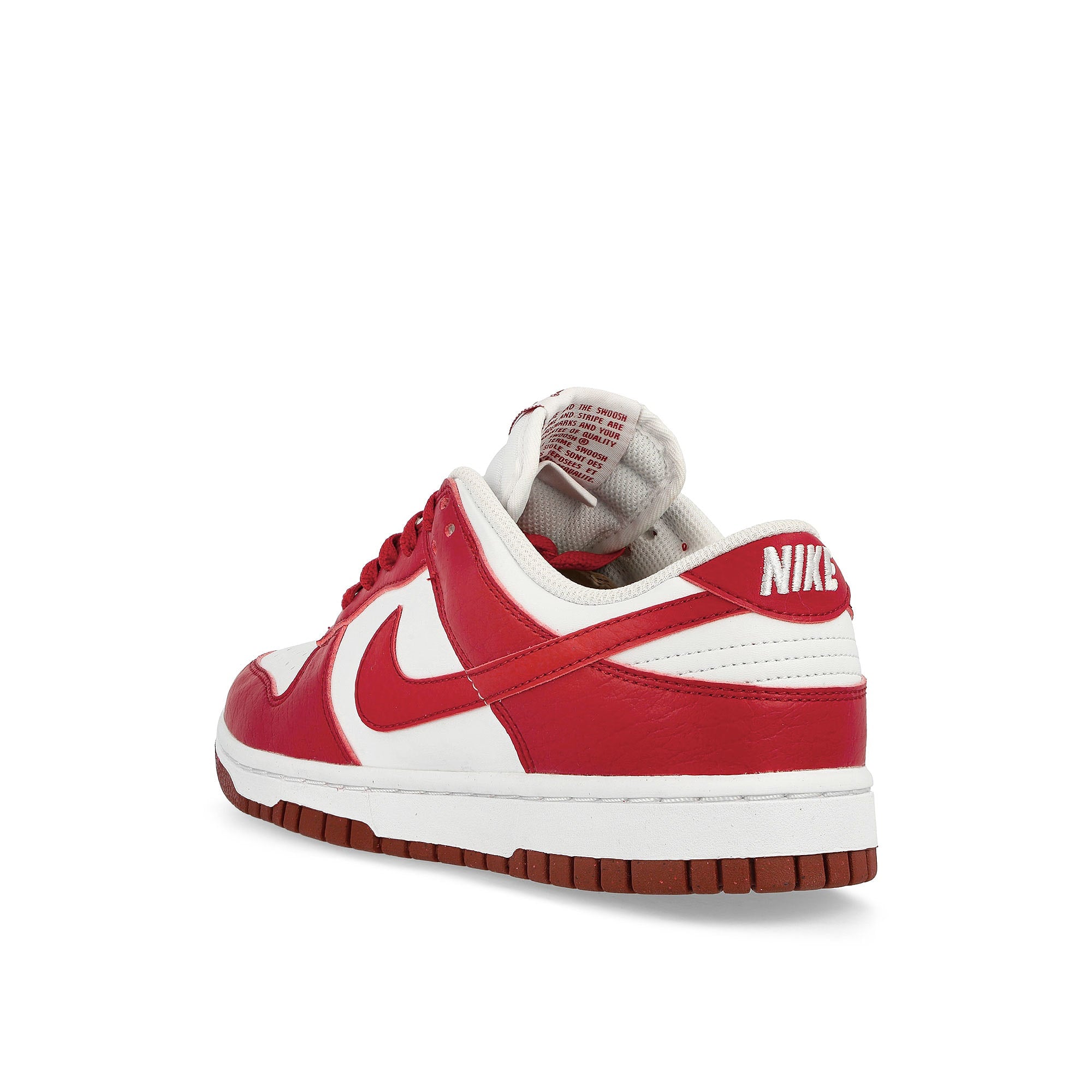 Nike W Dunk Low Next Nature White / Gym Red Low Top Sneakers Material | Overkill