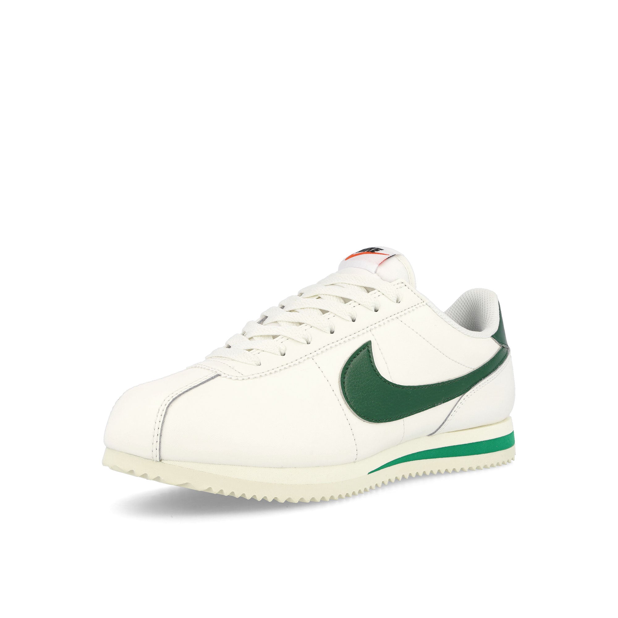 Nike W Cortez Sail-Gorge Green - Malachite Low Top Sneakers Close Up | Overkill